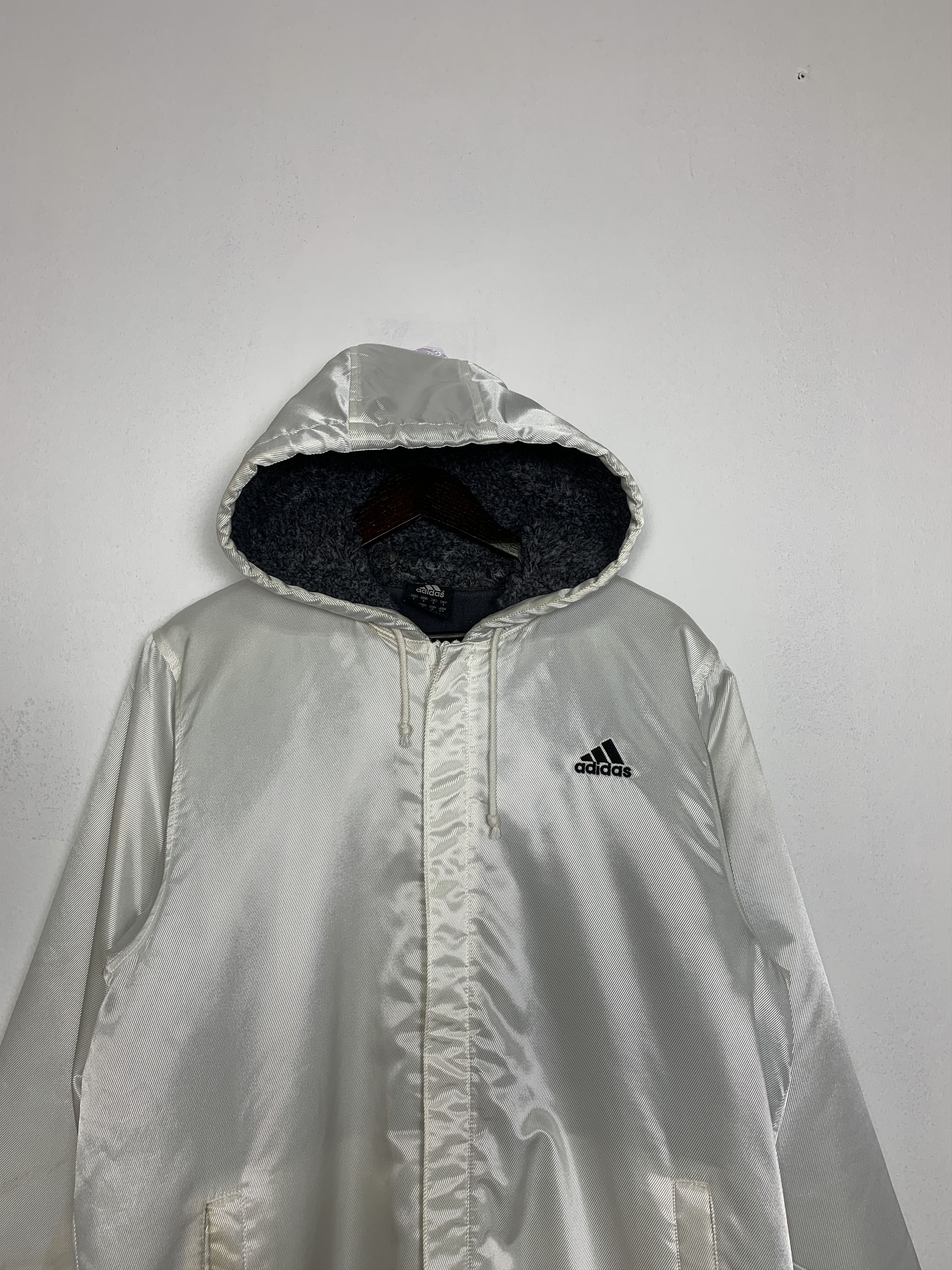 Adidas Vintage ADIDAS Jackets Fleece Hoodie Jacket J0791 Size US S / EU 44-46 / 1 - 2 Thumbnail