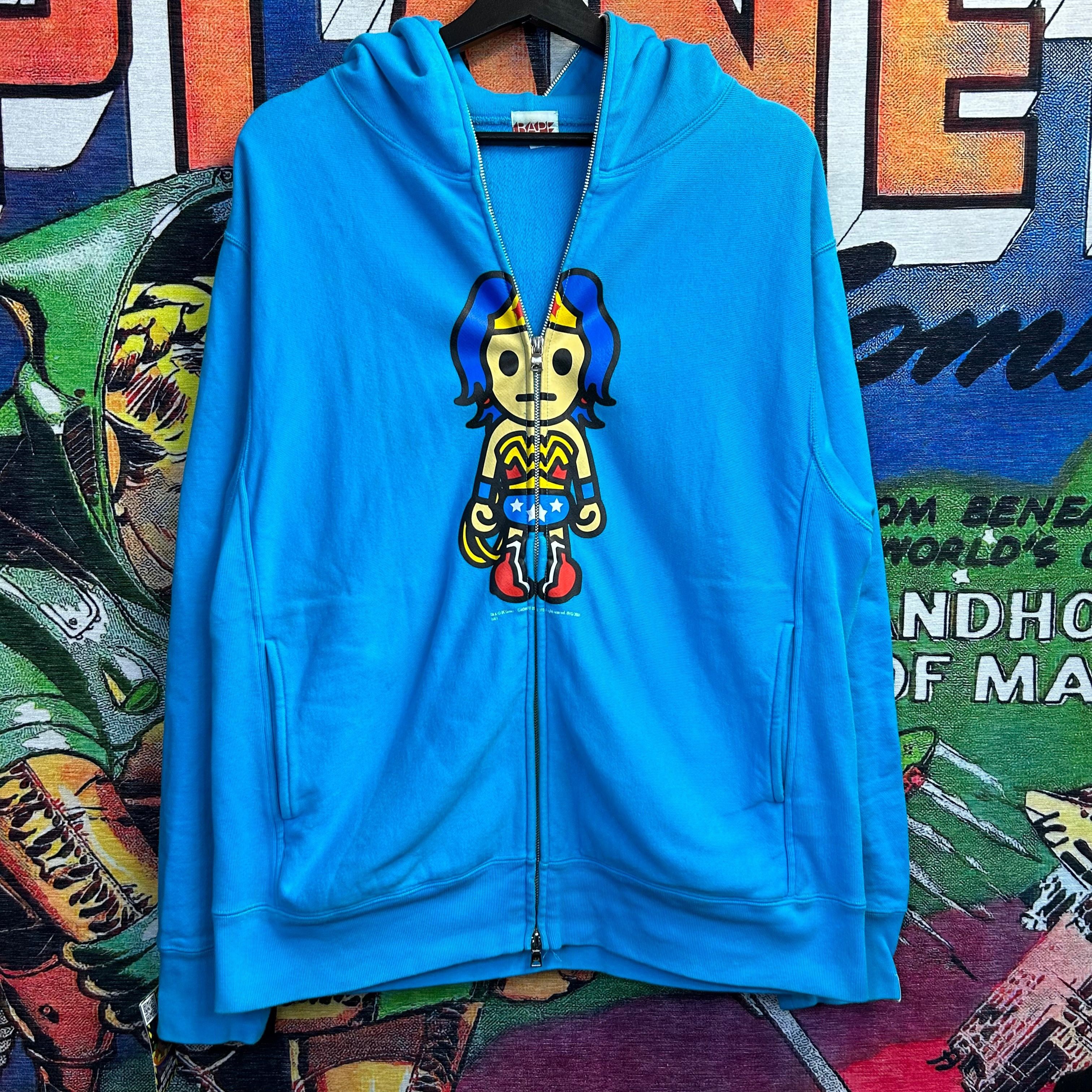 Bape Y2K Bape X DC Wonder Woman Milo Style Full Zip Size Medium | Grailed