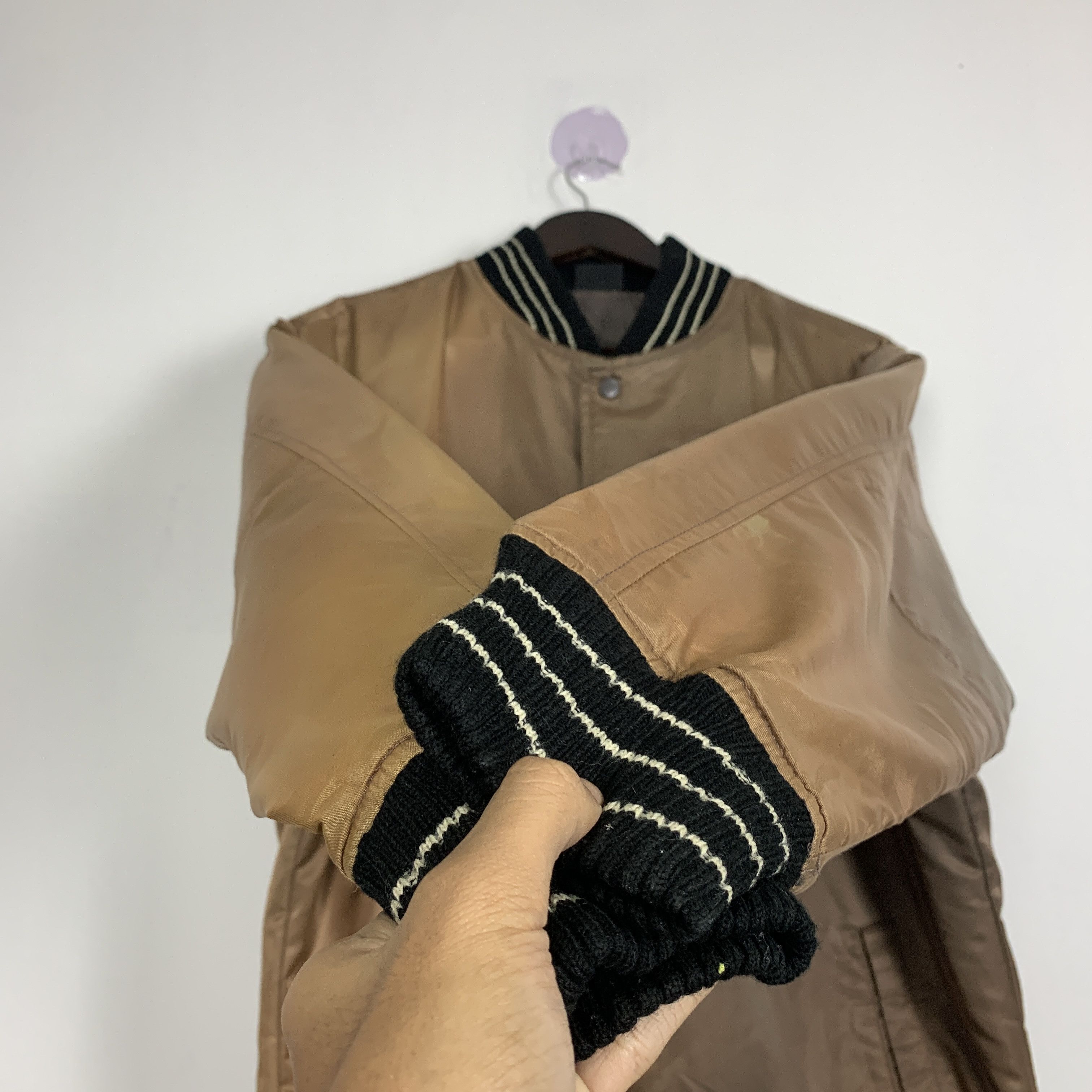 Japanese Brand × Vintage Vintage NYLAUS CREW Button up Bombers Jacket Size US M / EU 48-50 / 2 - 5 Thumbnail