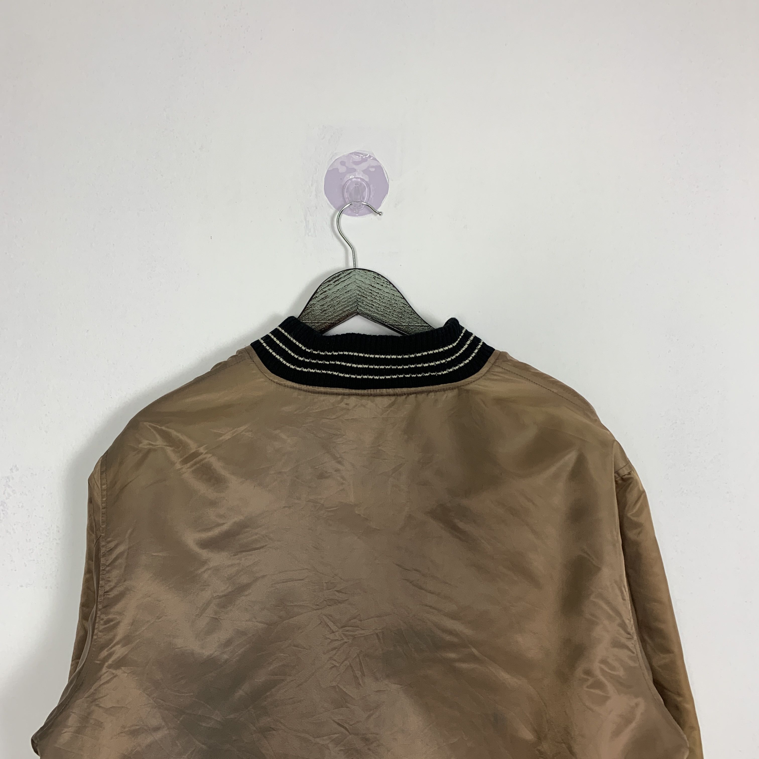 Japanese Brand × Vintage Vintage NYLAUS CREW Button up Bombers Jacket Size US M / EU 48-50 / 2 - 12 Thumbnail