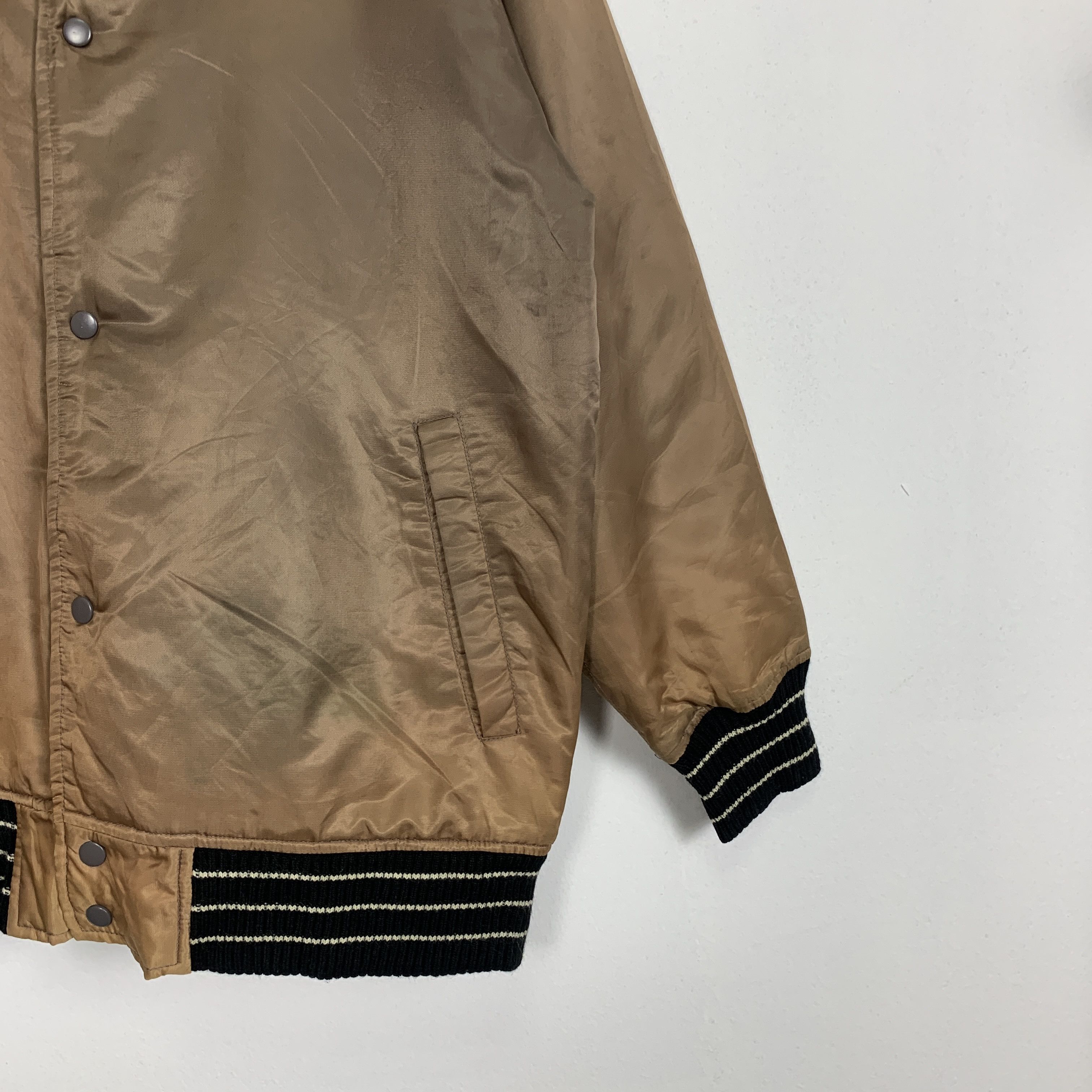 Japanese Brand × Vintage Vintage NYLAUS CREW Button up Bombers Jacket Size US M / EU 48-50 / 2 - 4 Thumbnail