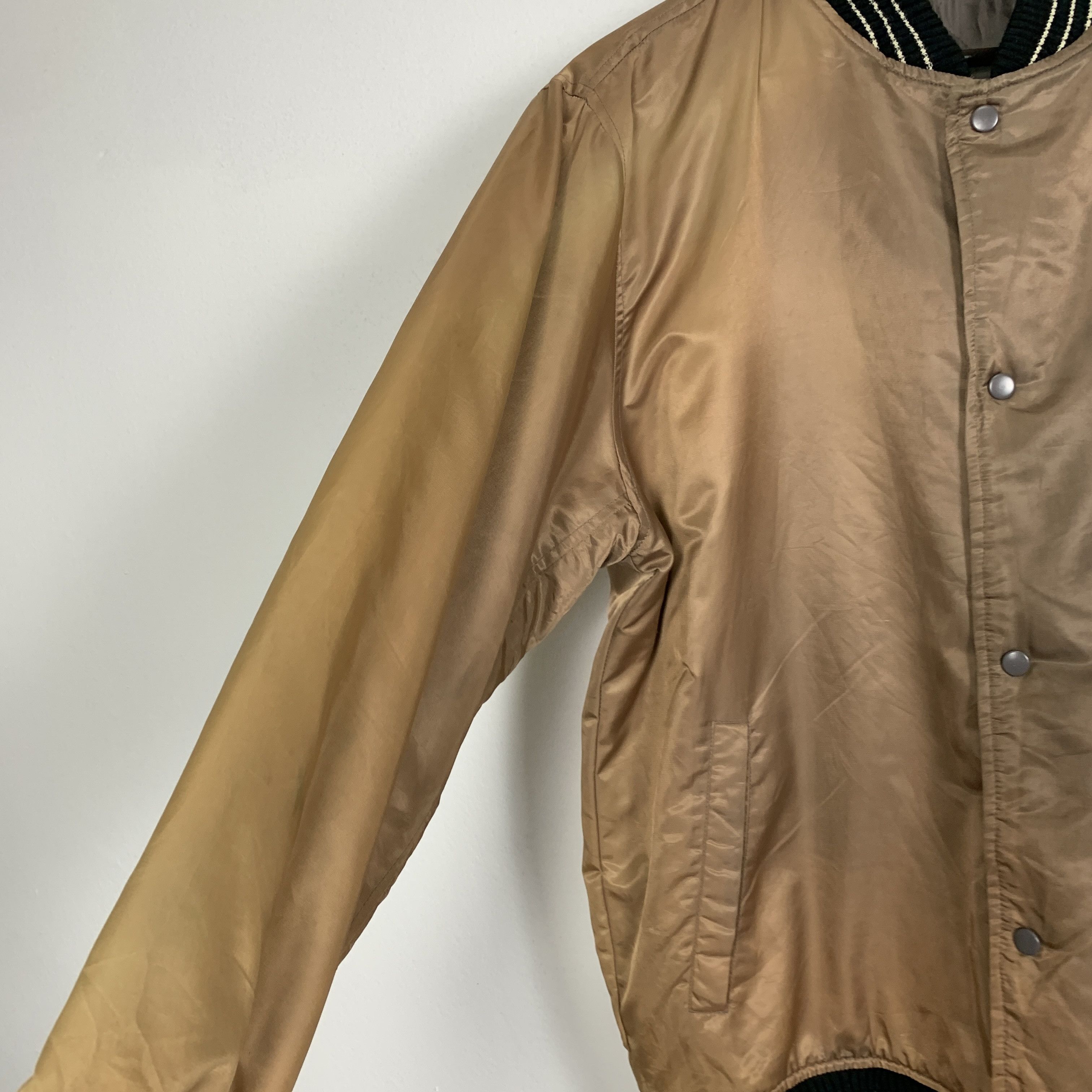 Japanese Brand × Vintage Vintage NYLAUS CREW Button up Bombers Jacket Size US M / EU 48-50 / 2 - 9 Thumbnail