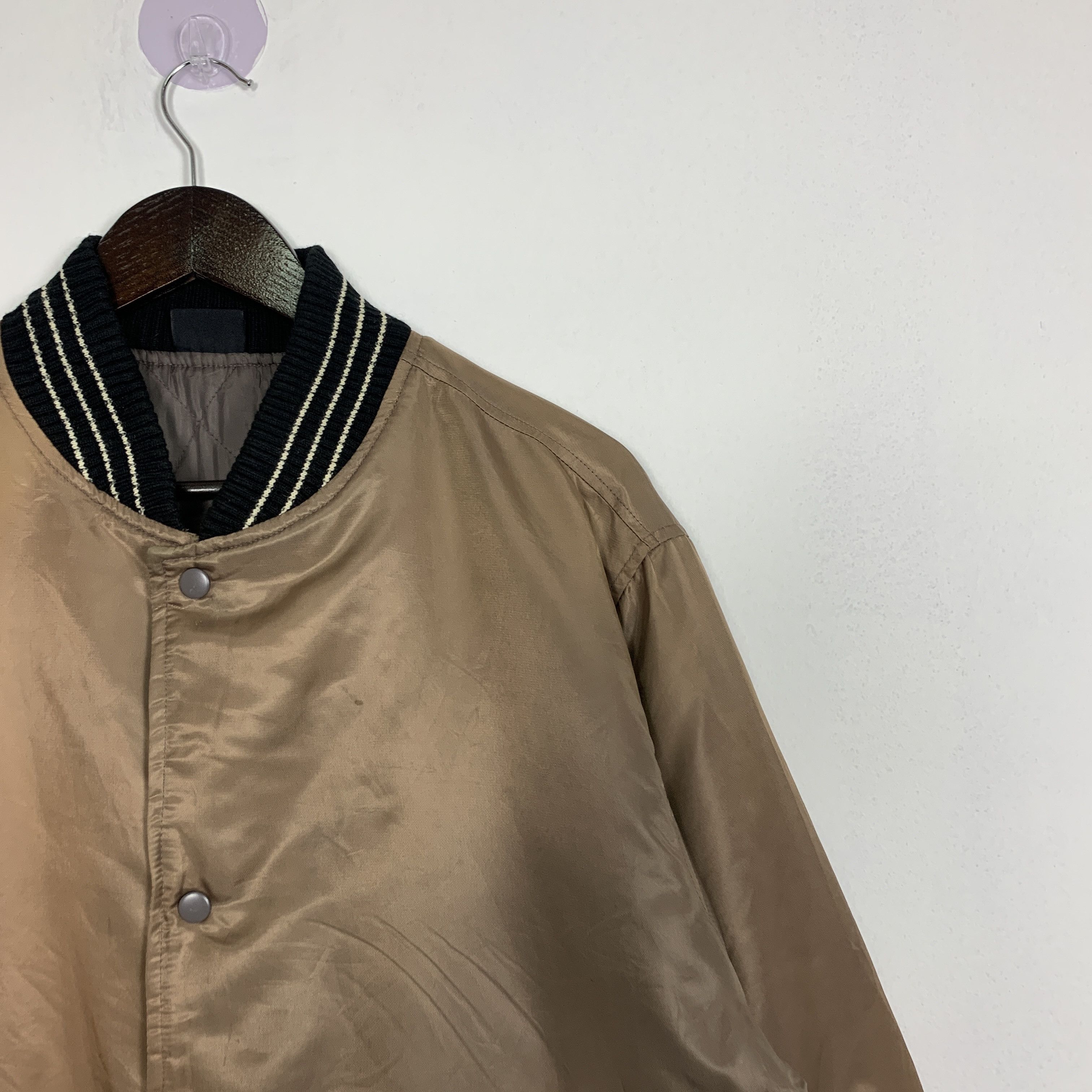 Japanese Brand × Vintage Vintage NYLAUS CREW Button up Bombers Jacket Size US M / EU 48-50 / 2 - 3 Thumbnail