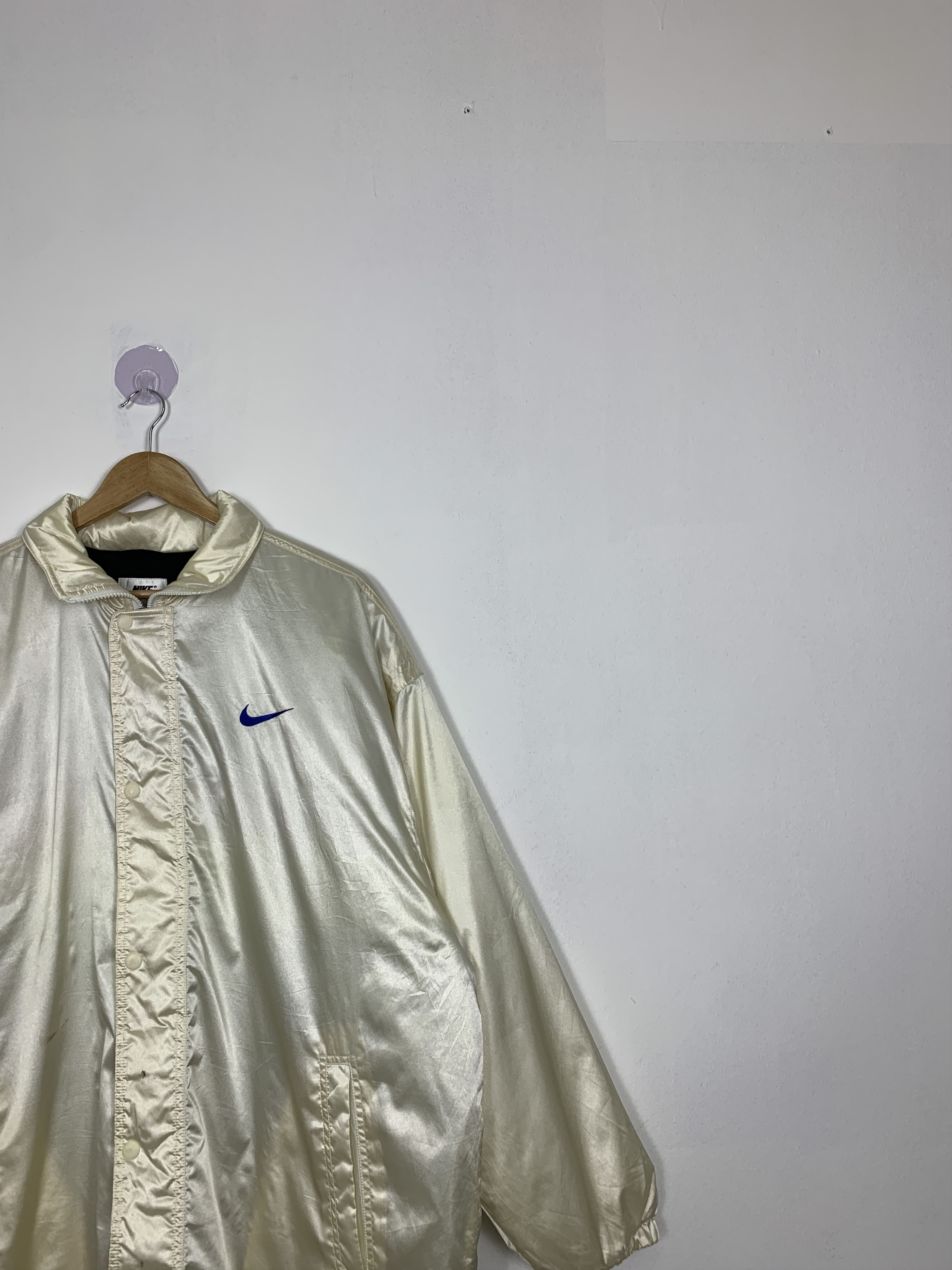 Nike Vintage NIKE Zip Up Puffer Lining Long Jacket Size US L / EU 52-54 / 3 - 4 Thumbnail
