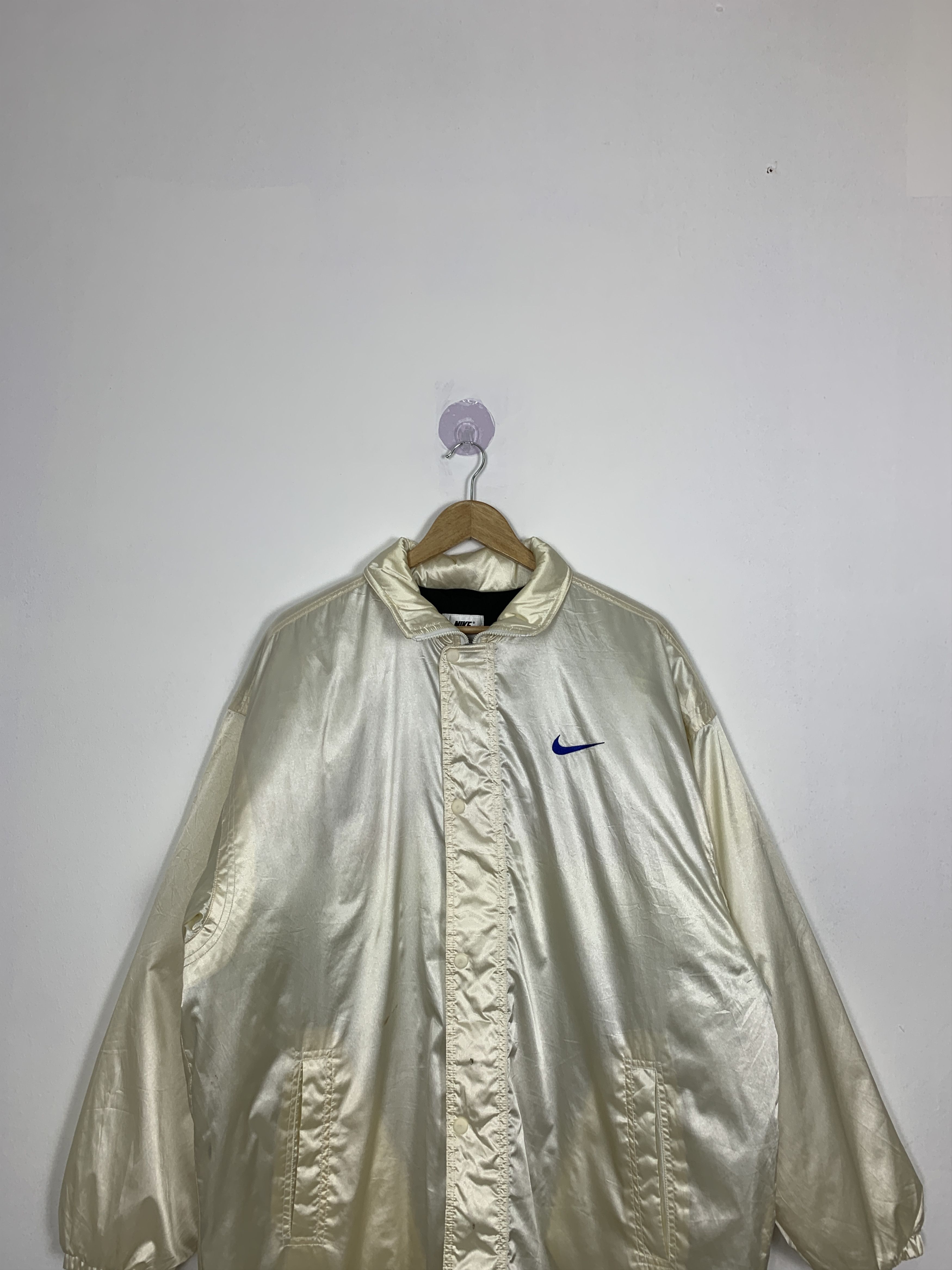 Nike Vintage NIKE Zip Up Puffer Lining Long Jacket Size US L / EU 52-54 / 3 - 5 Thumbnail
