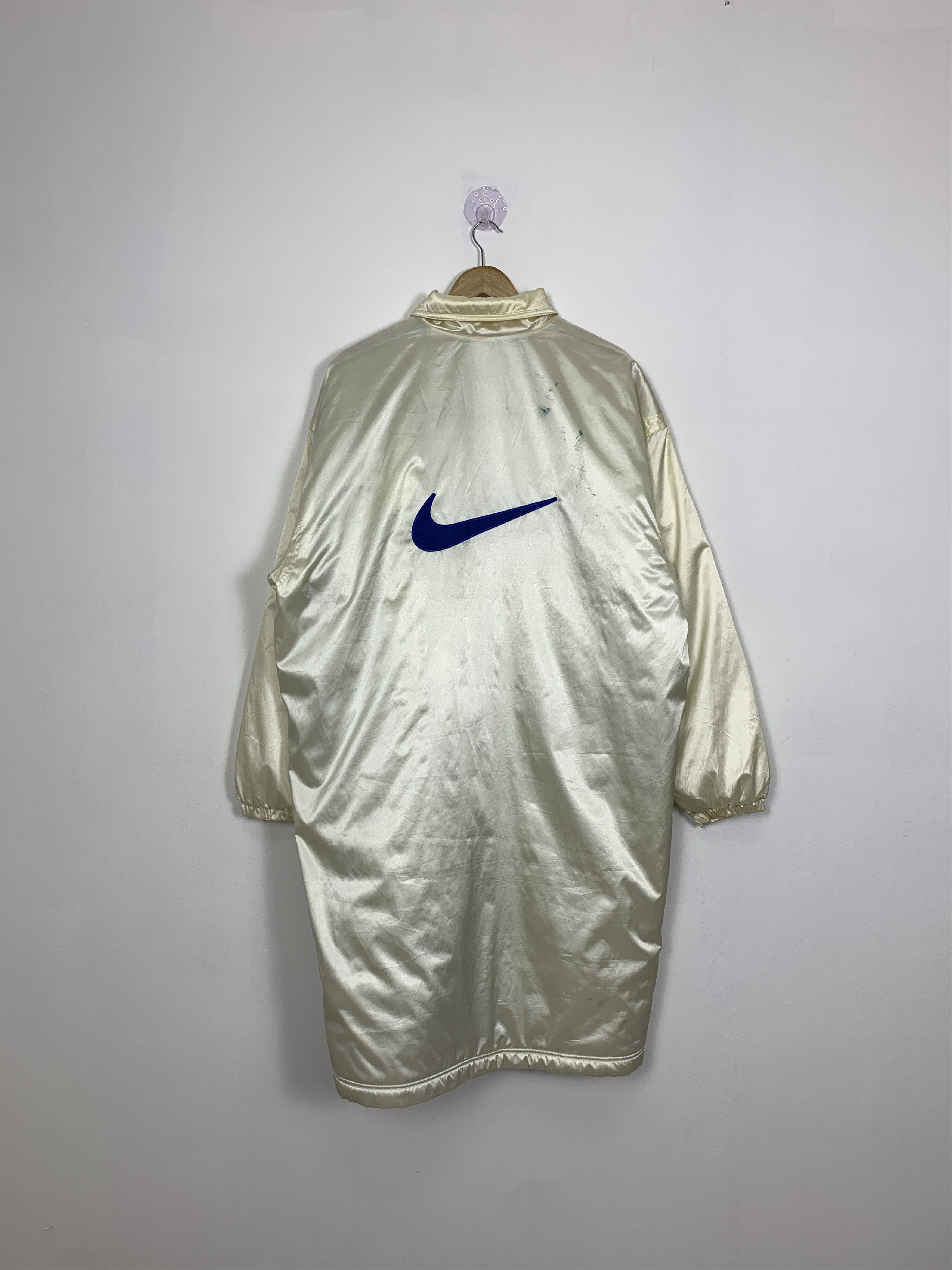 Nike Vintage NIKE Zip Up Puffer Lining Long Jacket Size US L / EU 52-54 / 3 - 2 Thumbnail