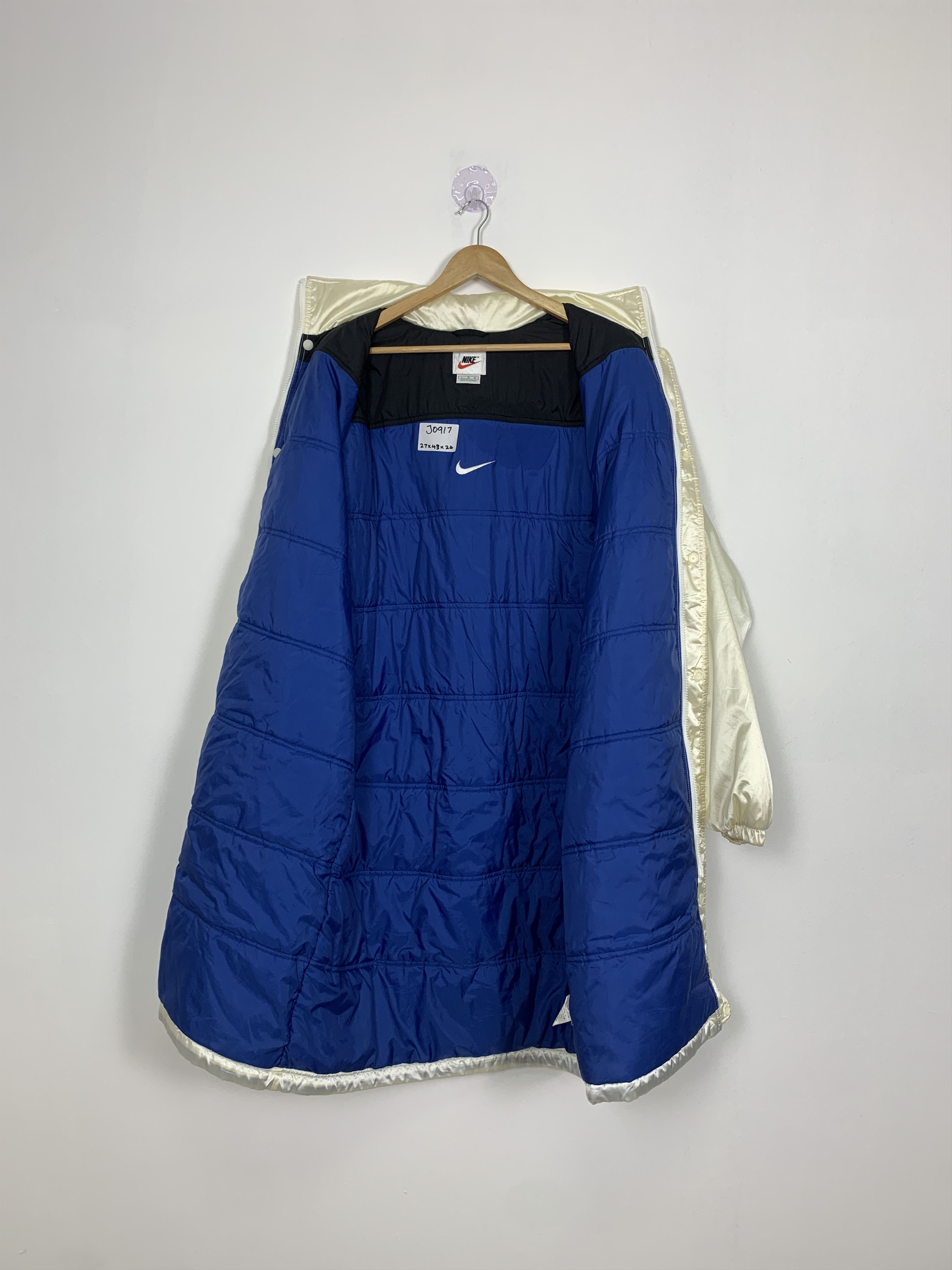 Nike Vintage NIKE Zip Up Puffer Lining Long Jacket Size US L / EU 52-54 / 3 - 11 Thumbnail