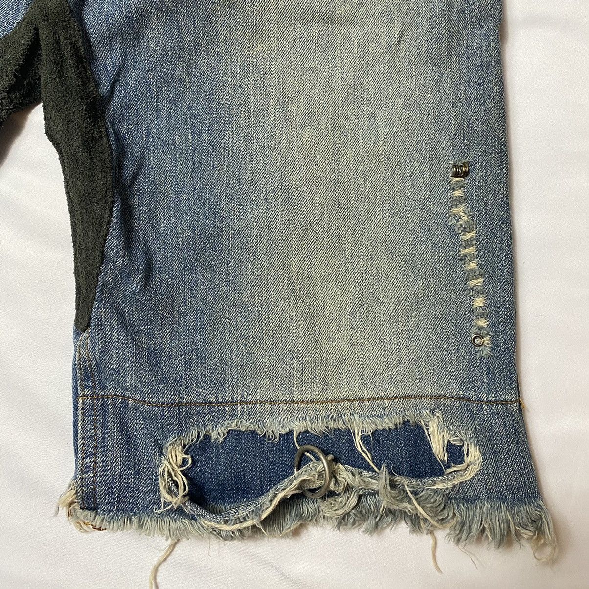 ifsixwasnine mudmax cut off denim shorts