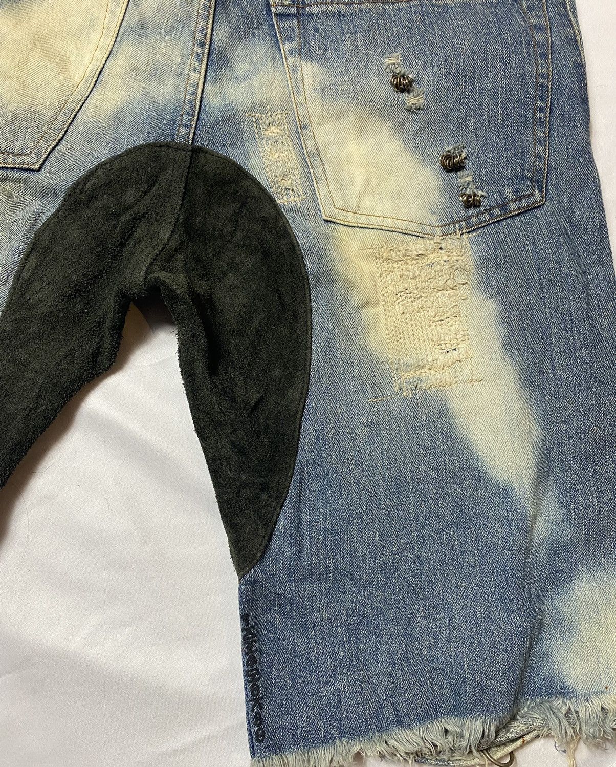 ifsixwasnine mudmax cut off denim shorts