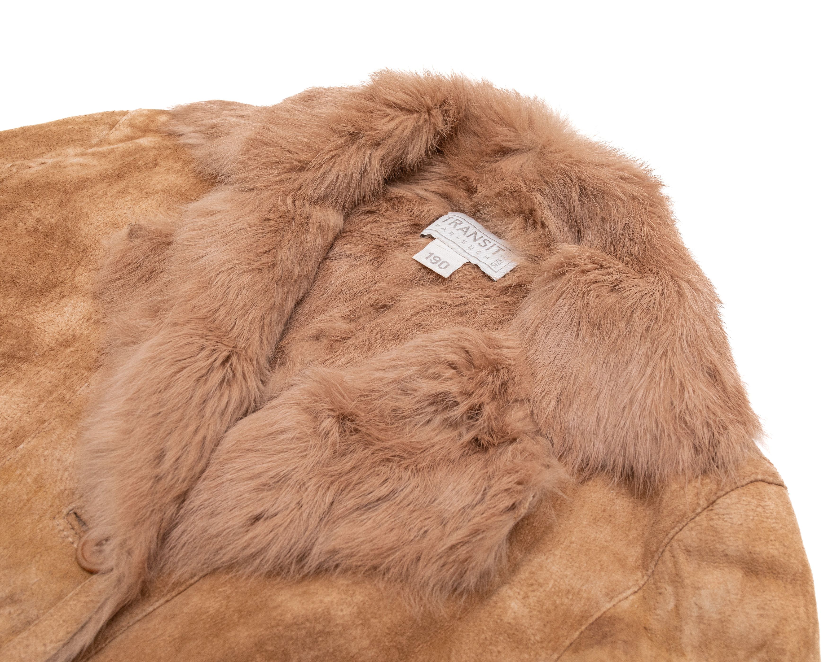 Transit TRANSIT PAR SUCH Rabbit Fur Jacket Size XS / US 0-2 / IT 36-38 - 2 Thumbnail