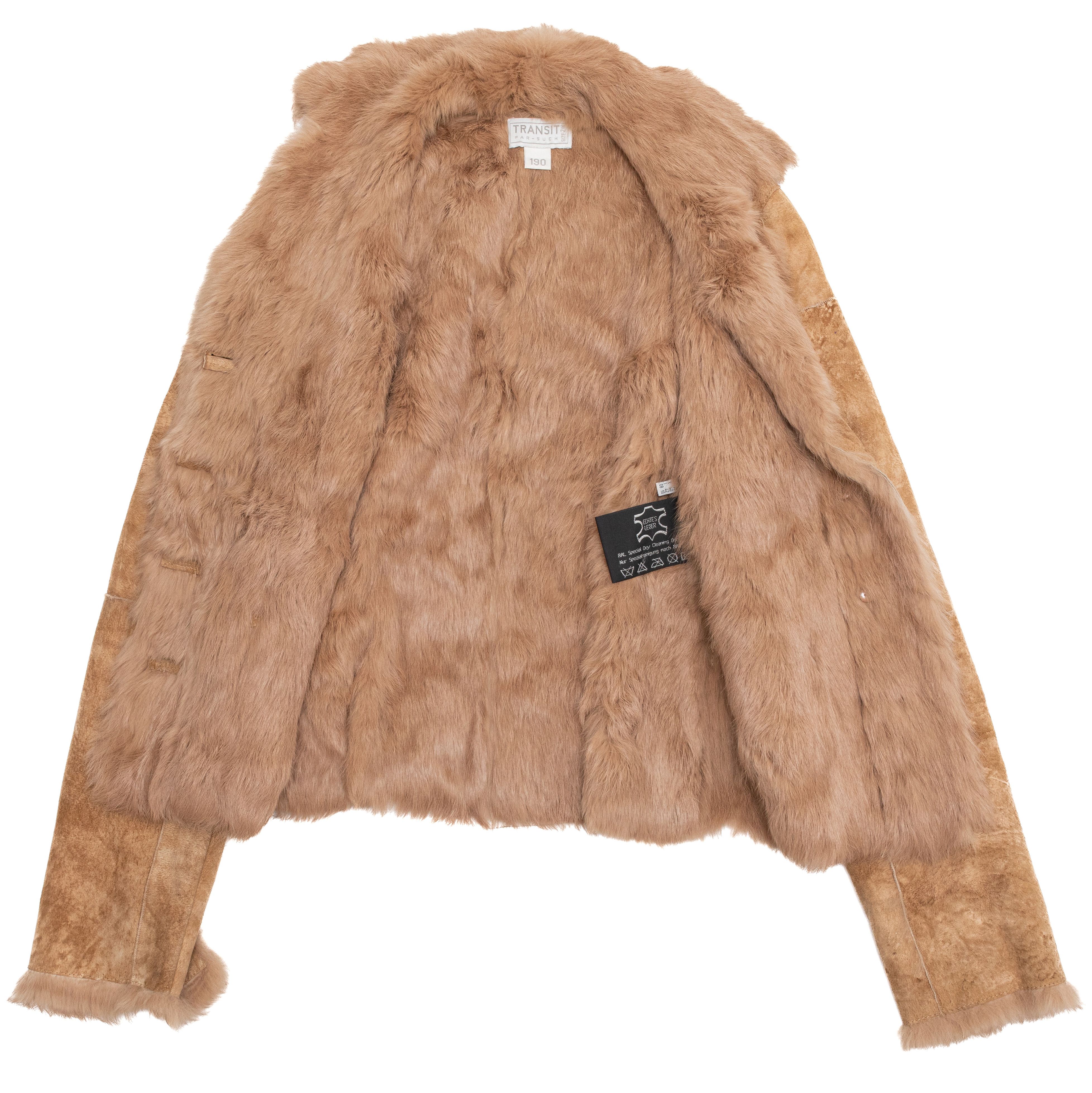 Transit TRANSIT PAR SUCH Rabbit Fur Jacket Size XS / US 0-2 / IT 36-38 - 8 Thumbnail