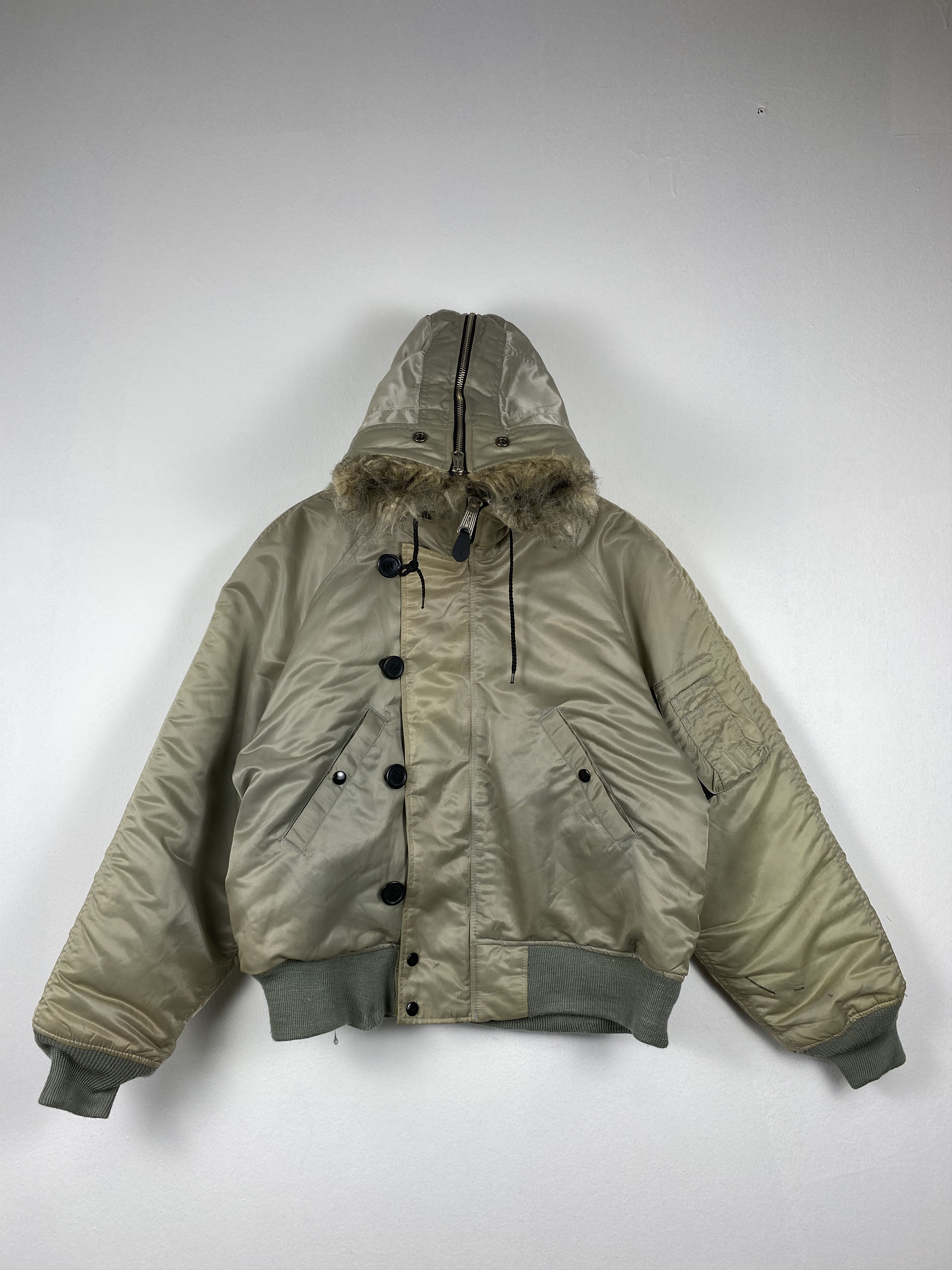 image of Vintage Pract Hoodie Zip Up Bombers Jacket, Men's (Size Medium)