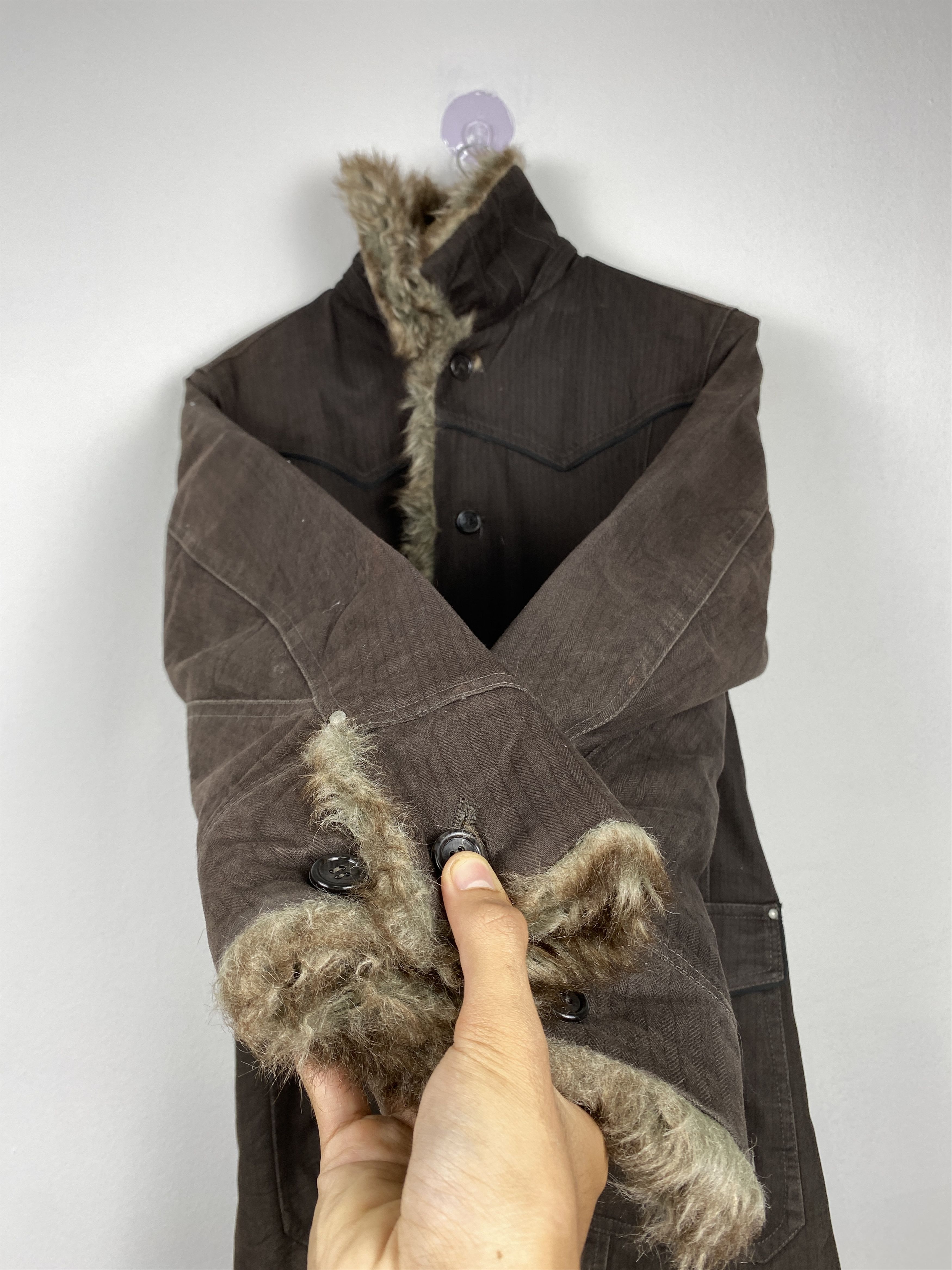 Japanese Brand Vintage Cubic Sugar Sherpa Lining Jacket J1160 Size US S / EU 44-46 / 1 - 7 Thumbnail