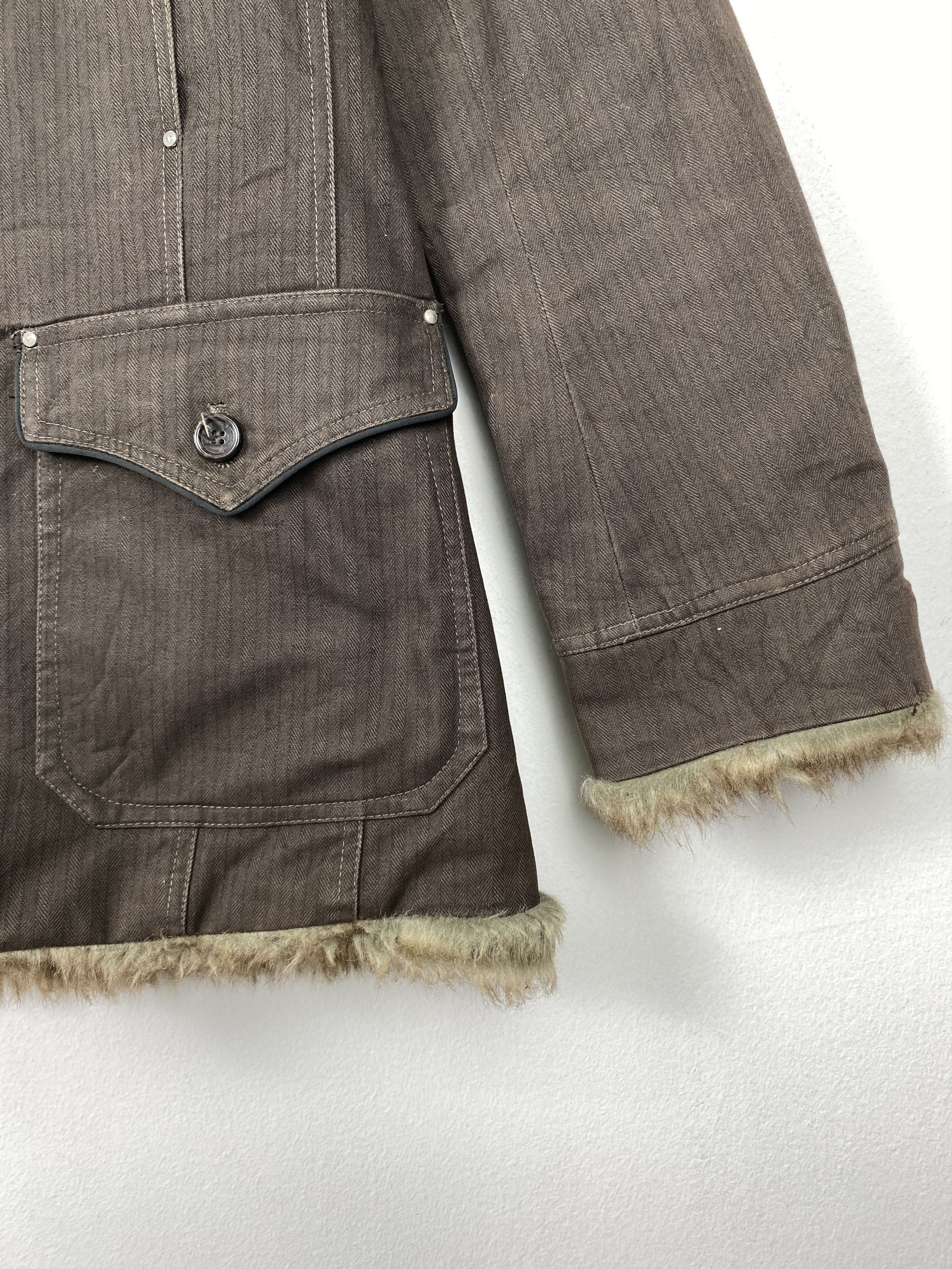 Japanese Brand Vintage Cubic Sugar Sherpa Lining Jacket J1160 Size US S / EU 44-46 / 1 - 4 Thumbnail