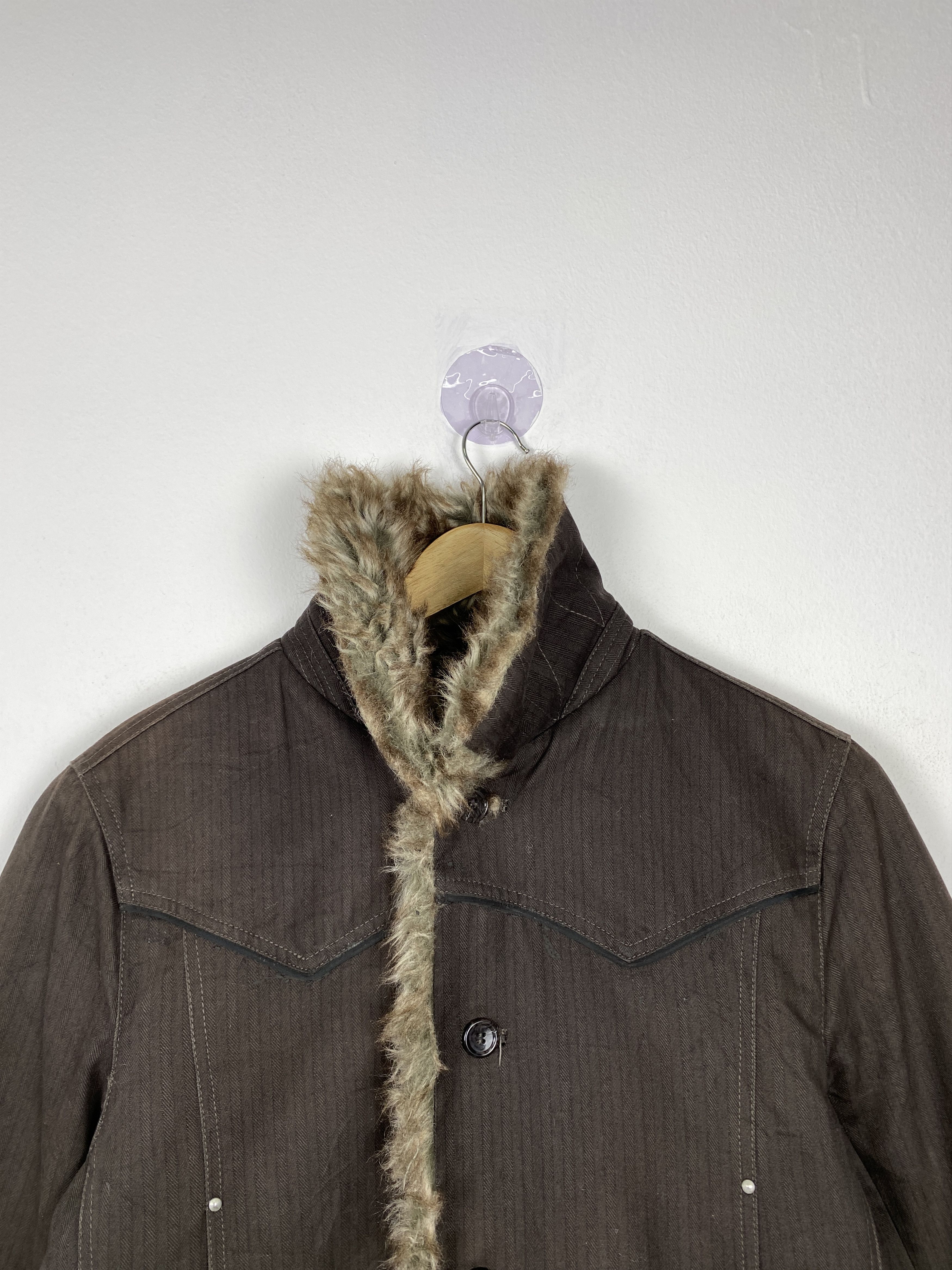 Japanese Brand Vintage Cubic Sugar Sherpa Lining Jacket J1160 Size US S / EU 44-46 / 1 - 2 Thumbnail