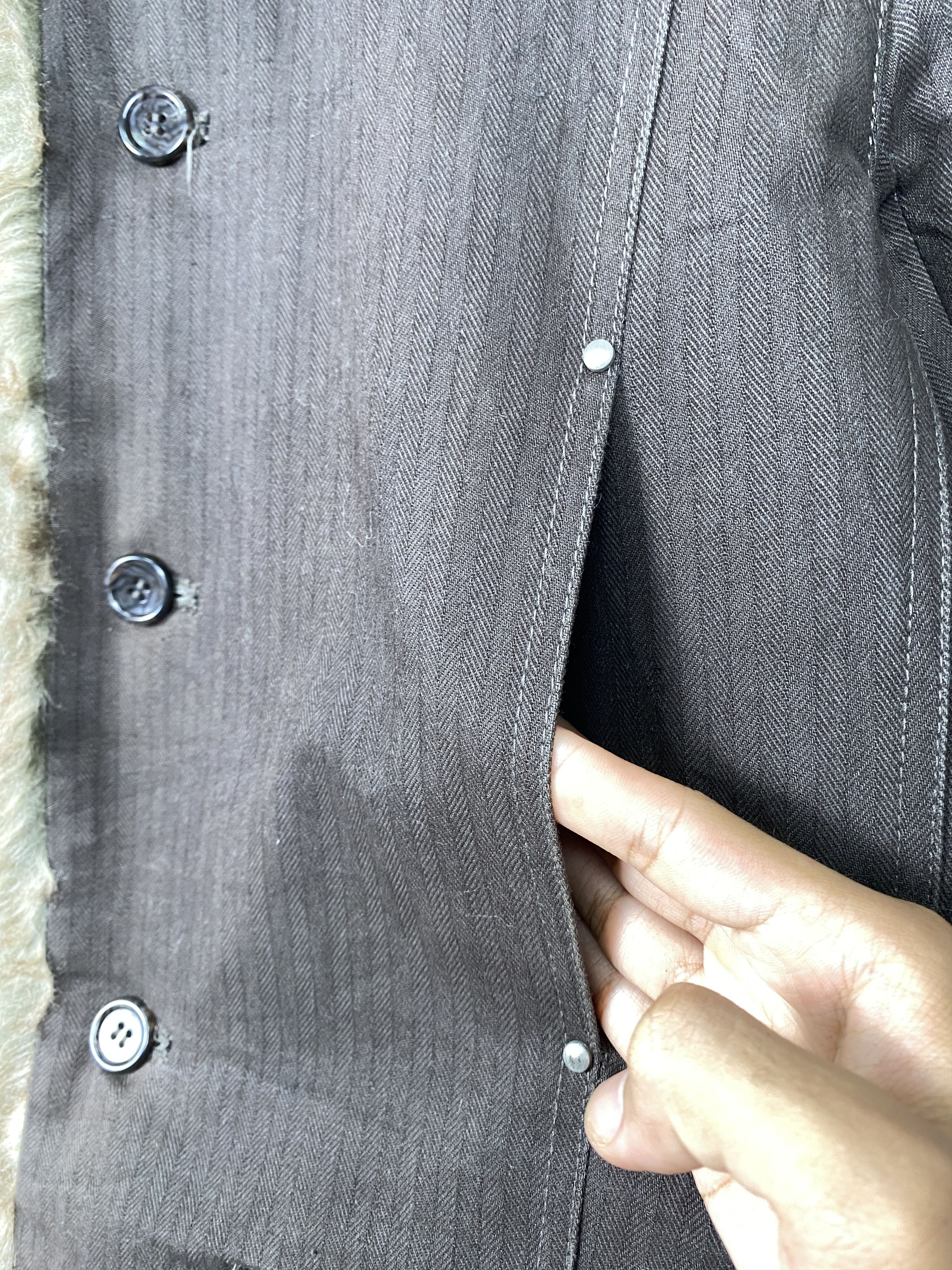 Japanese Brand Vintage Cubic Sugar Sherpa Lining Jacket J1160 Size US S / EU 44-46 / 1 - 5 Thumbnail