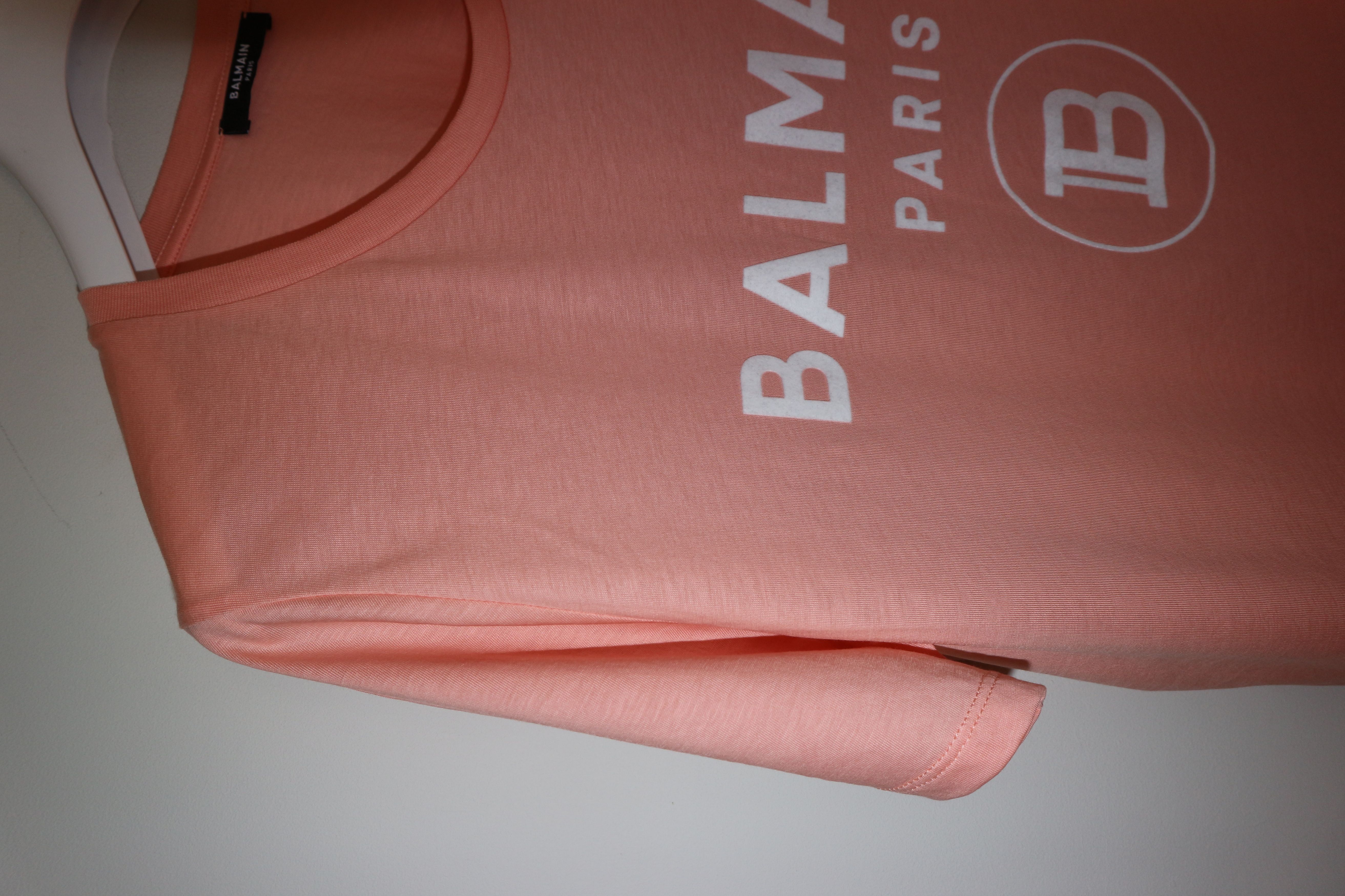 Balmain Flock print tshirt Size XXS / US 00 / IT 34 - 4 Thumbnail