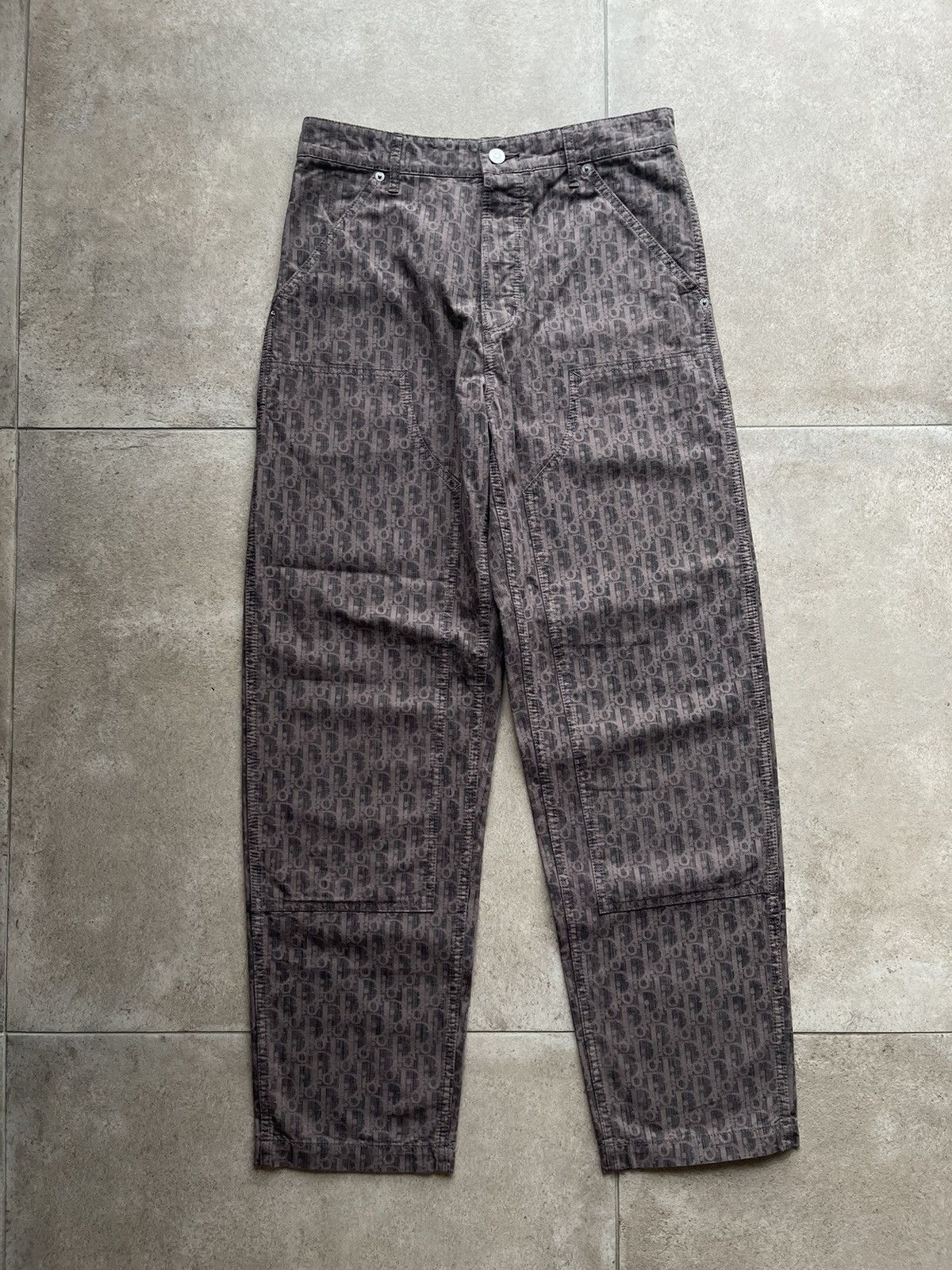 Christian Dior Monsieur × Dior DIOR OBLIQUE CARPENTER PANTS Christian Dior Monsieur × Dior DIOR OBLIQUE CARPENTER PANTS