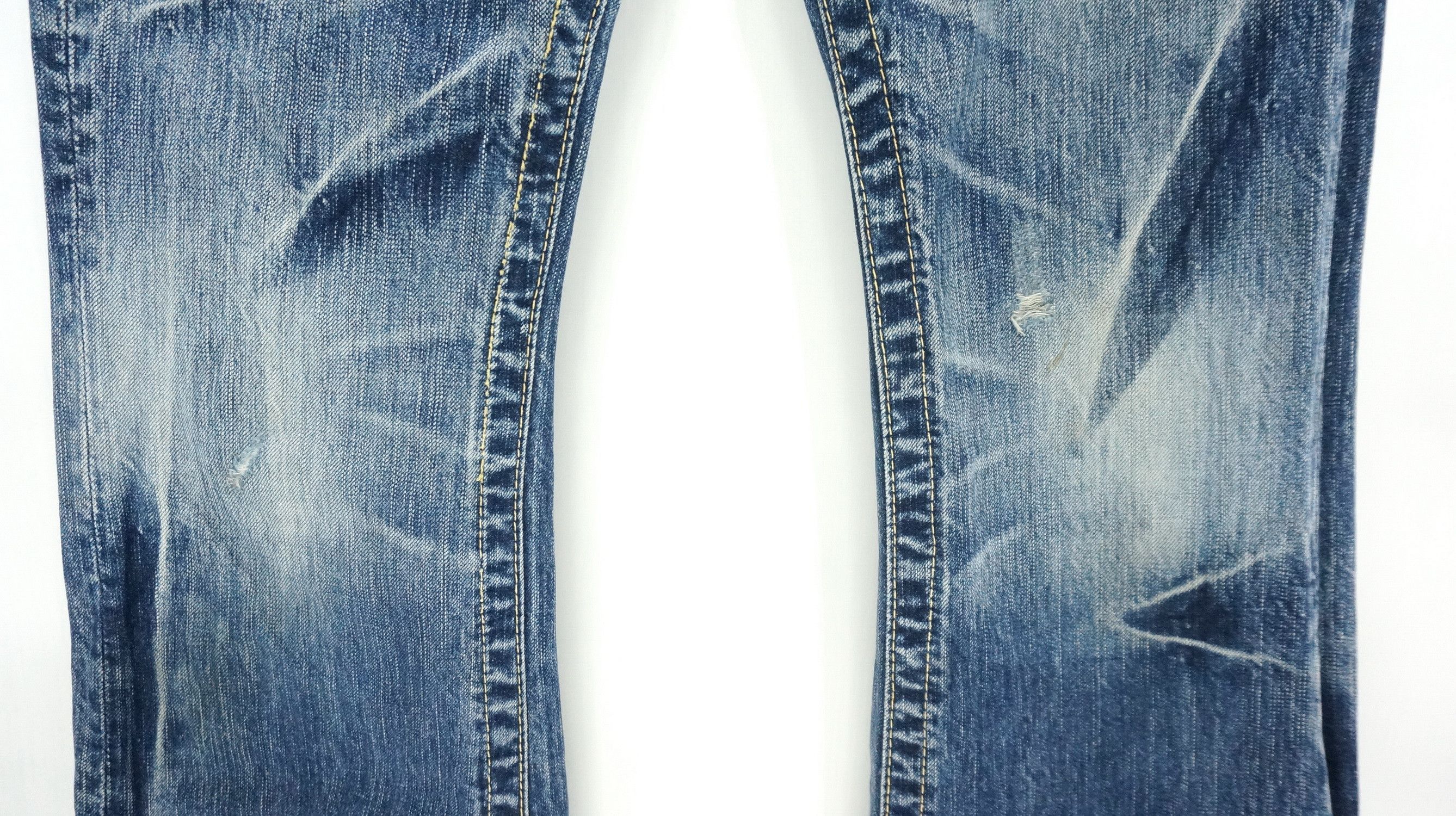 Japanese Brand Vintage Flared! ANTGAUGE Japan Double waist Blue Jeans Size US 29 - 7 Thumbnail