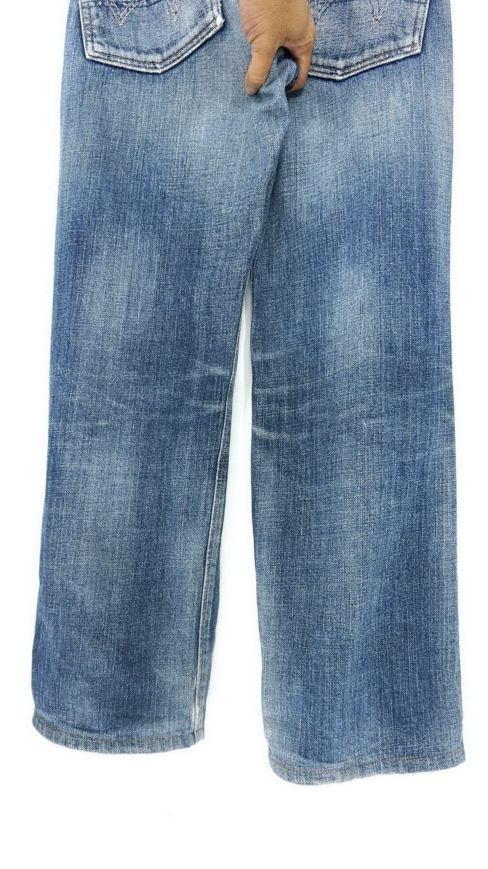 Edwin 🔥 EDWIN 14oz Half Selvedge Japan Vintage Ripped Jeans Size US 29 - 8 Thumbnail