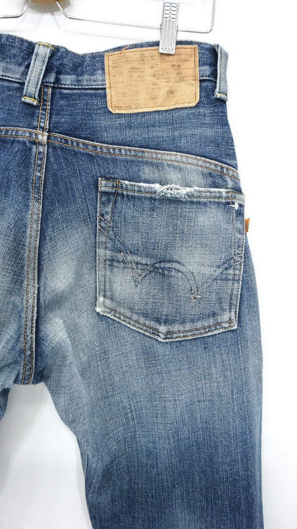 Edwin 🔥 EDWIN 14oz Half Selvedge Japan Vintage Ripped Jeans Size US 29 - 7 Thumbnail