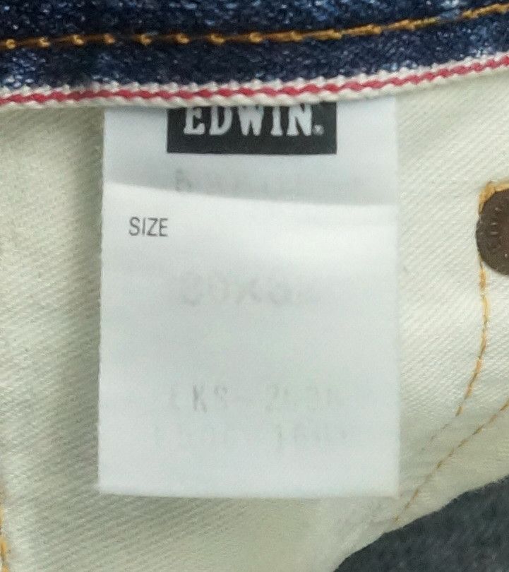 Edwin 🔥 EDWIN 14oz Half Selvedge Japan Vintage Ripped Jeans Size US 29 - 12 Thumbnail