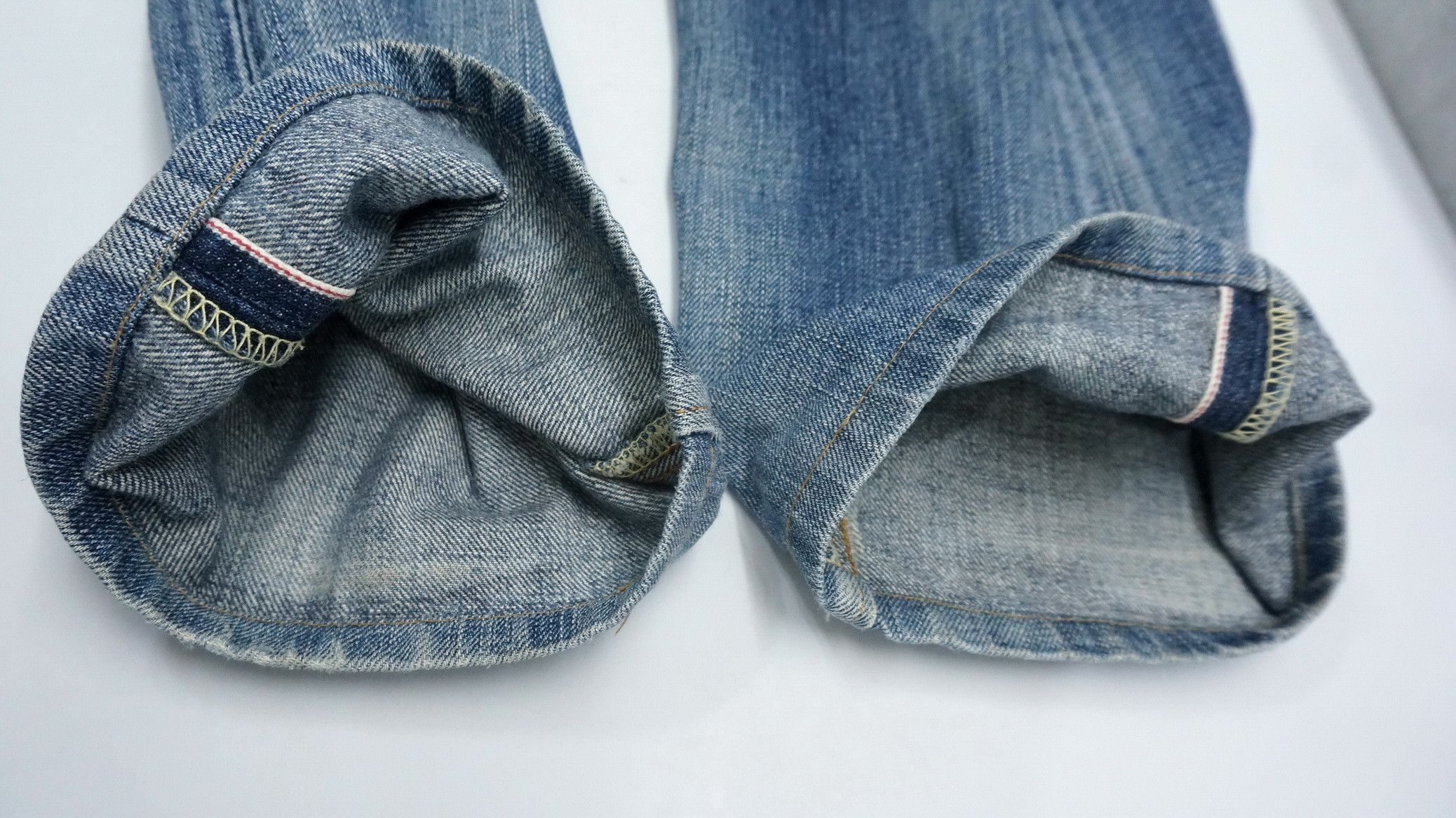 Edwin 🔥 EDWIN 14oz Half Selvedge Japan Vintage Ripped Jeans Size US 29 - 24 Thumbnail