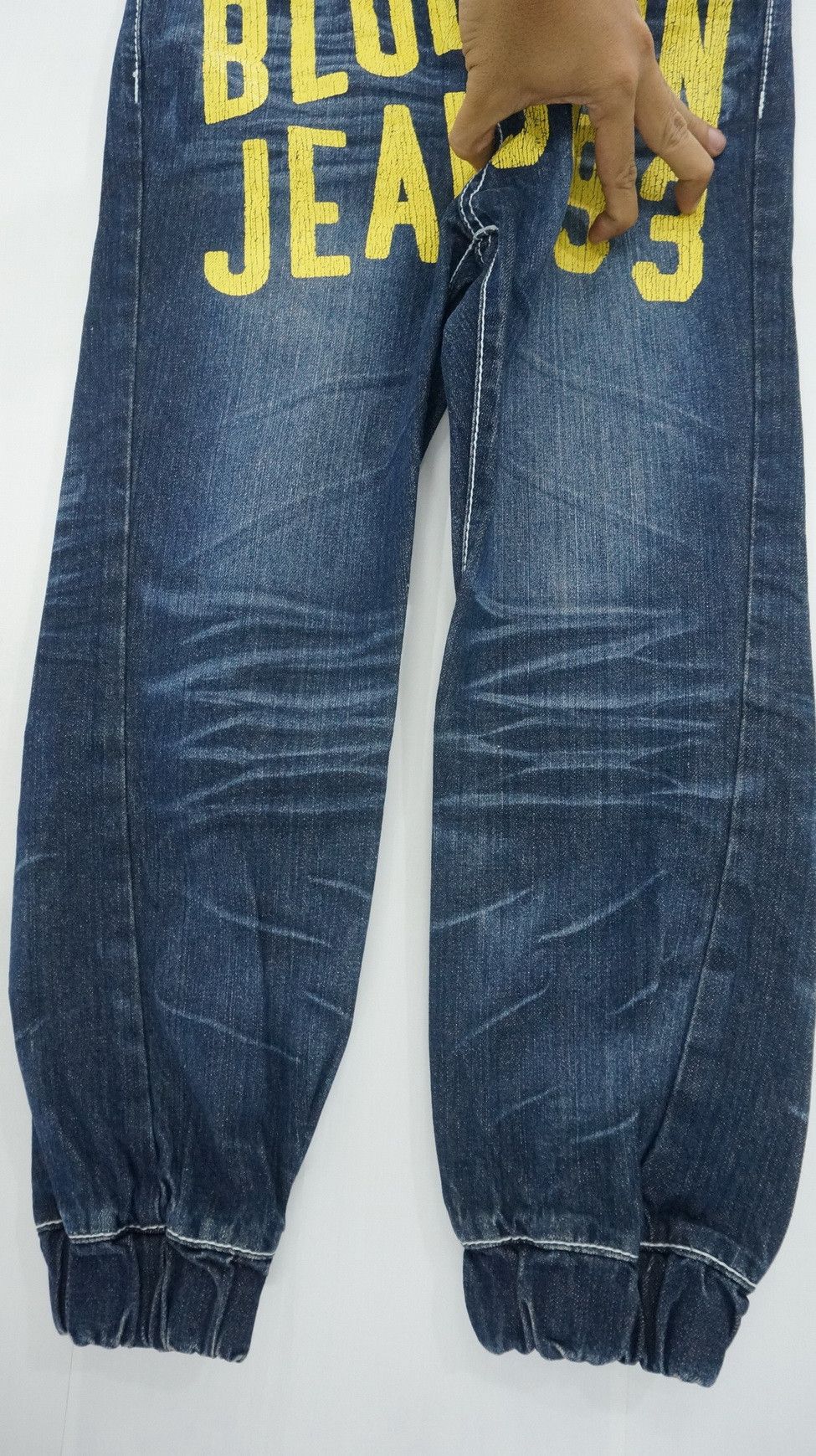 Japanese Brand Blue Moon Vintage Department Printed Spellout Joggers Jeans Size US 30 / EU 46 - 5 Thumbnail
