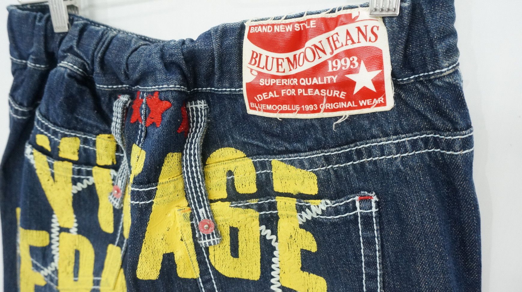 Japanese Brand Blue Moon Vintage Department Printed Spellout Joggers Jeans Size US 30 / EU 46 - 7 Thumbnail