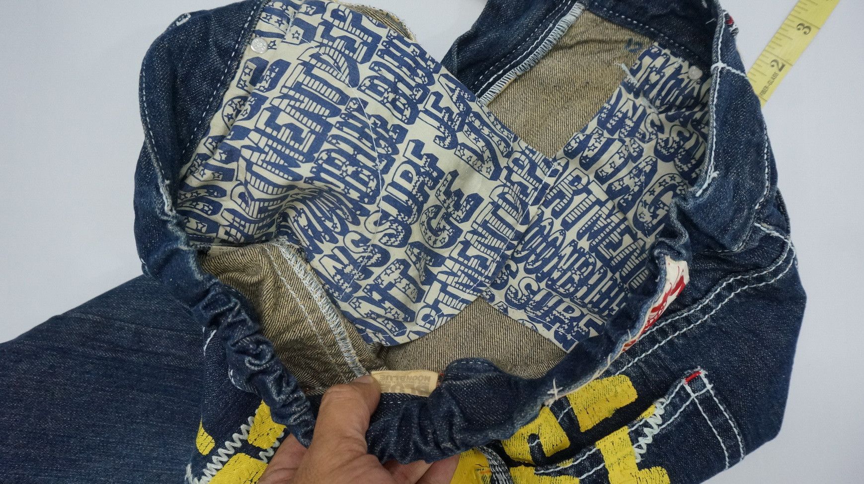 Japanese Brand Blue Moon Vintage Department Printed Spellout Joggers Jeans Size US 30 / EU 46 - 17 Thumbnail