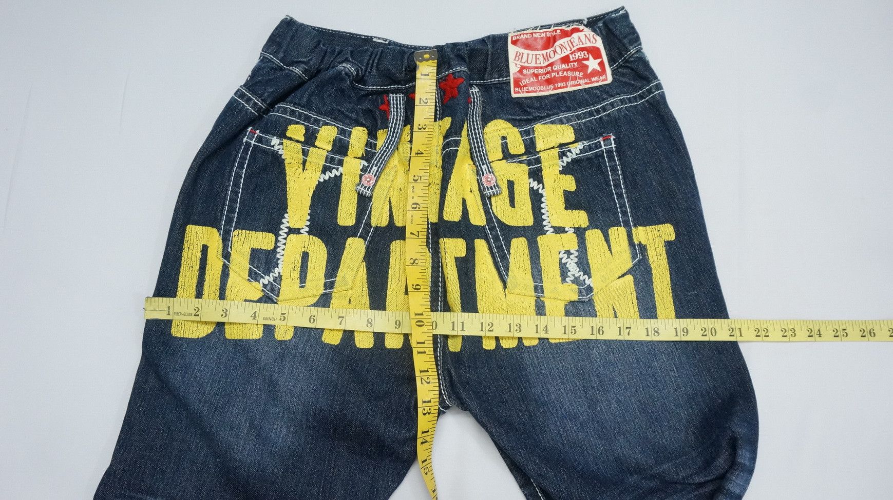 Japanese Brand Blue Moon Vintage Department Printed Spellout Joggers Jeans Size US 30 / EU 46 - 19 Thumbnail