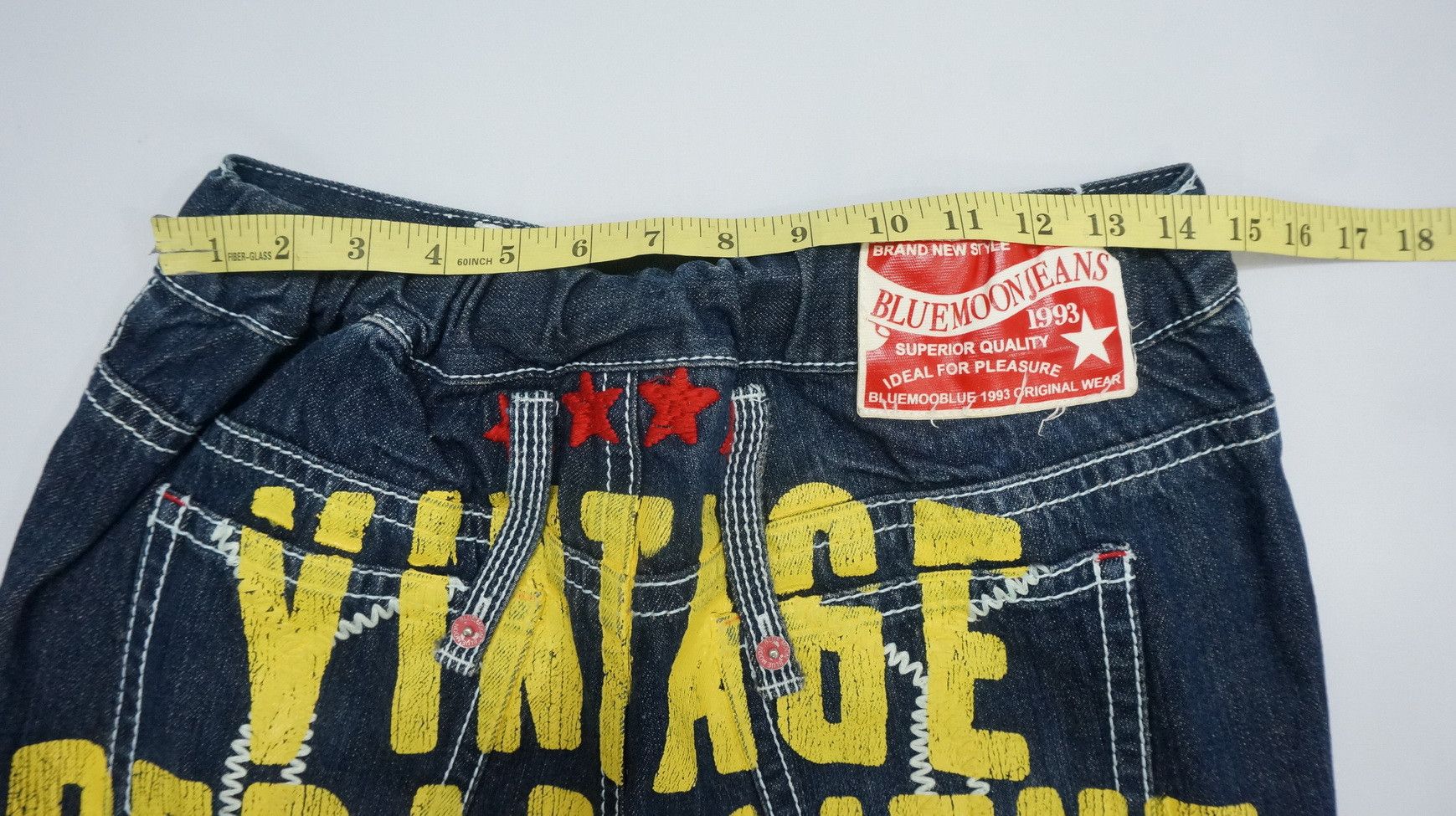 Japanese Brand Blue Moon Vintage Department Printed Spellout Joggers Jeans Size US 30 / EU 46 - 8 Thumbnail