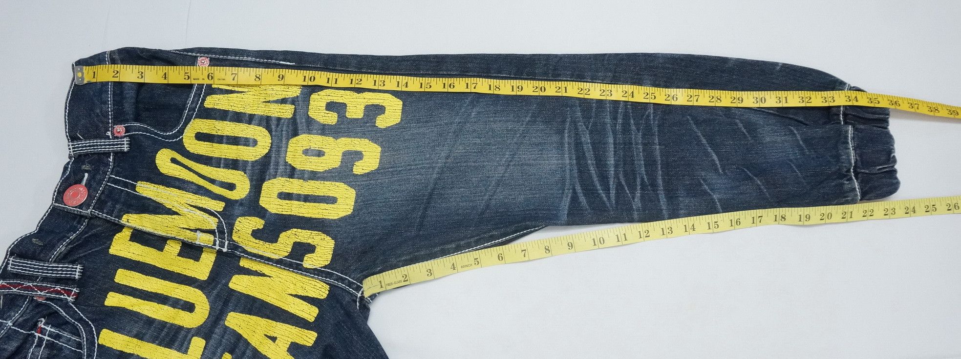 Japanese Brand Blue Moon Vintage Department Printed Spellout Joggers Jeans Size US 30 / EU 46 - 15 Thumbnail