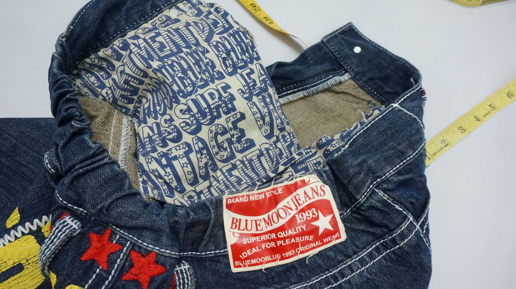 Japanese Brand Blue Moon Vintage Department Printed Spellout Joggers Jeans Size US 30 / EU 46 - 18 Thumbnail