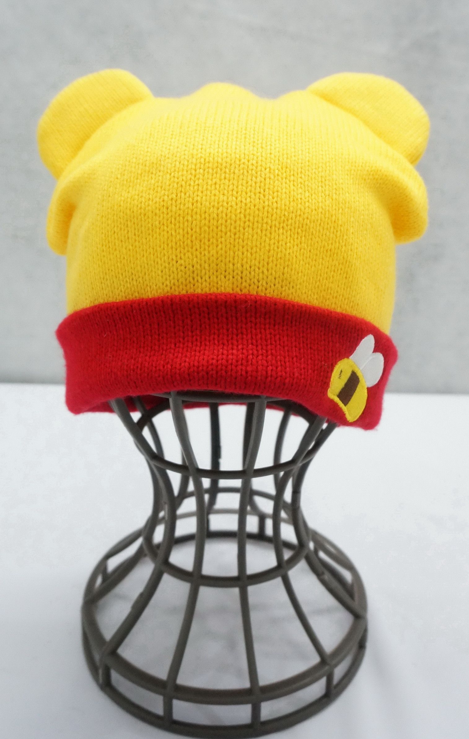 image of Vintage Pooh Tokyo Disney Resort Ear Acrylic Beanie in Yellow, Men's
