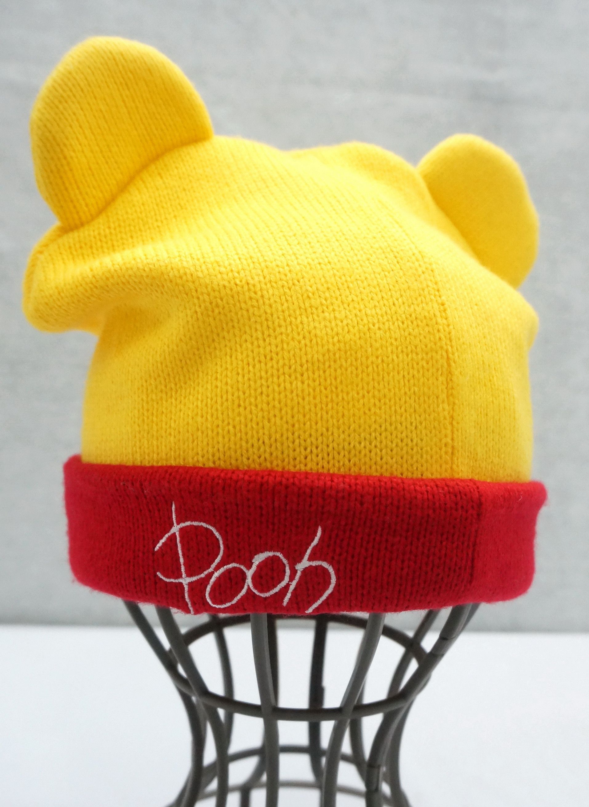 Disney Rare Vintage POOH Tokyo Disney Resort Ear Acrylic Beanie Size ONE SIZE - 4 Thumbnail