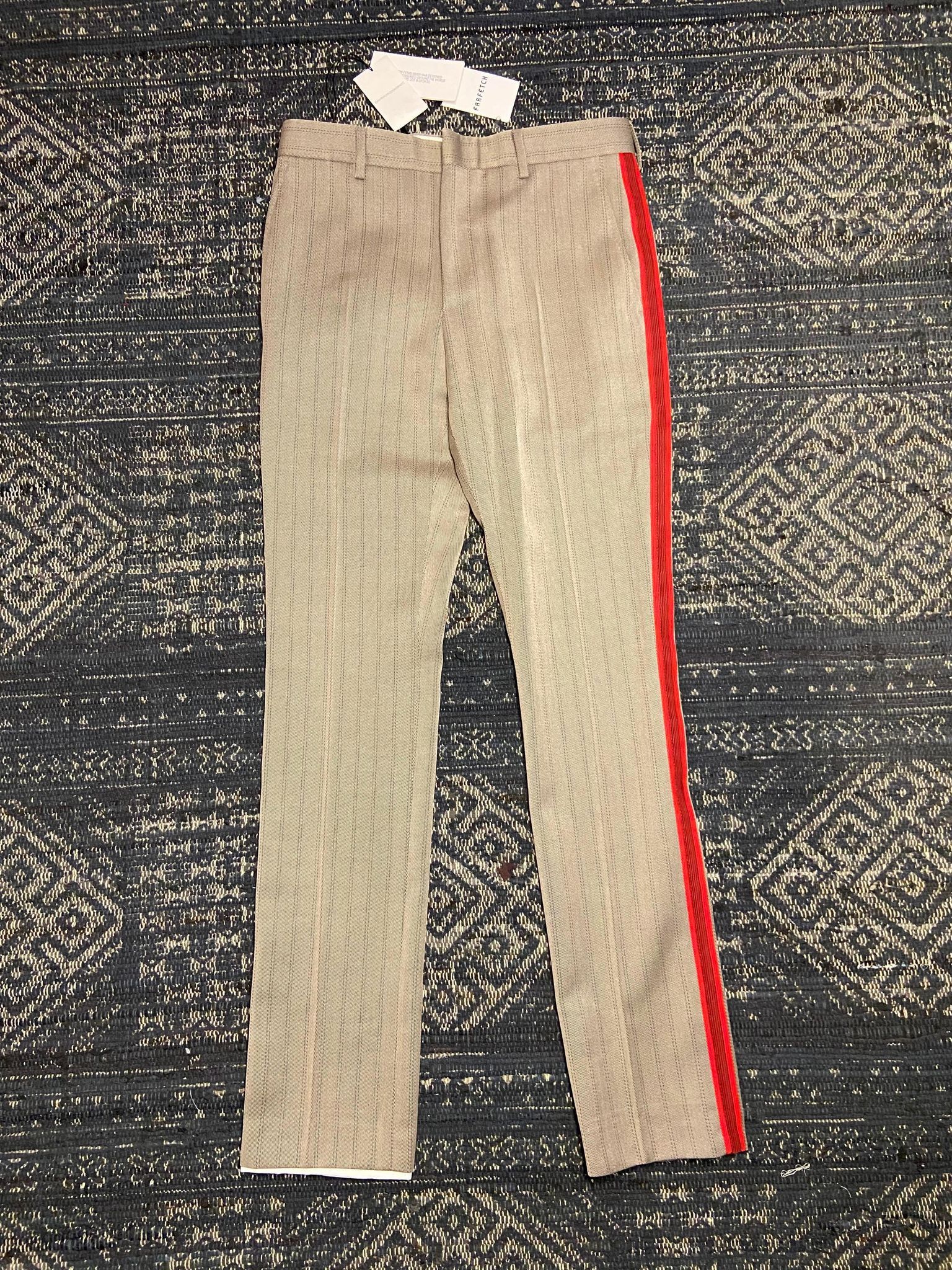 Calvin Klein 205W39NYC Calvin Klein 205w39nyc x Raf Simons 2017 Striped Trousers Size US 30 / EU 46 - 1 Thumbnail