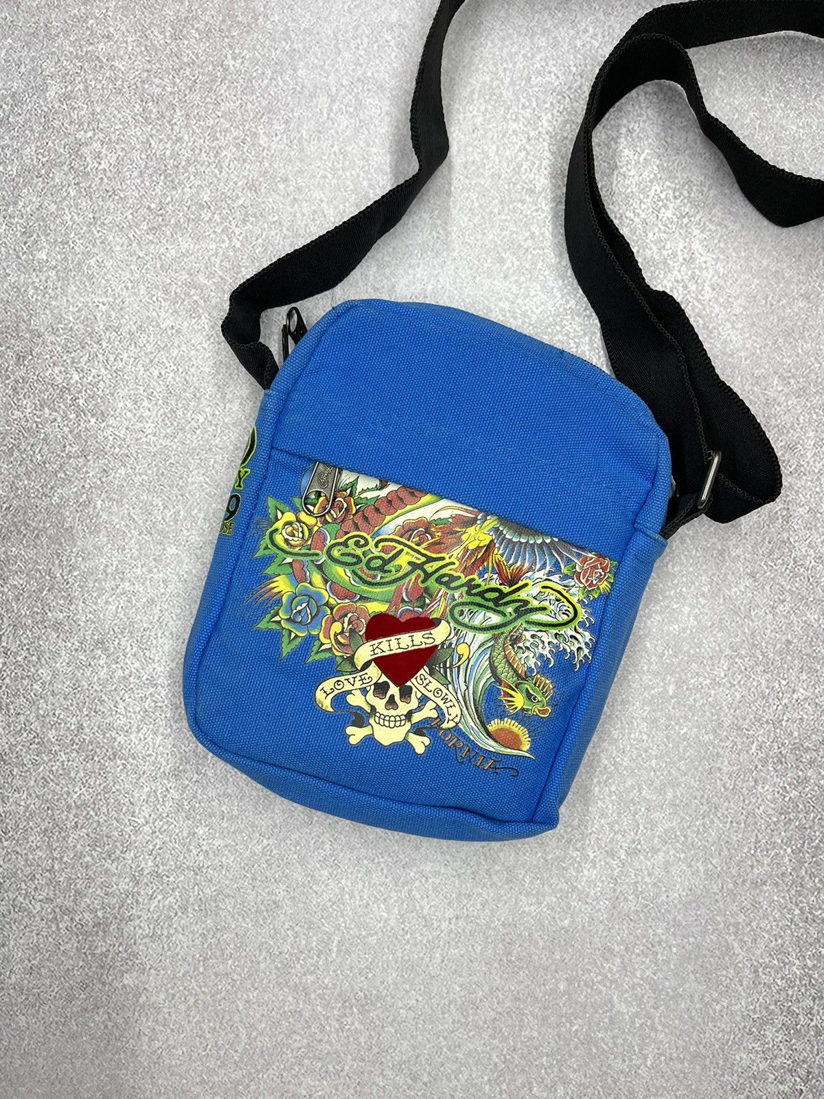 Ed Hardy Shoulder Hand Bag Ed Hardy Melrose Christian Audigier Y2K Size ONE SIZE - 2 Thumbnail