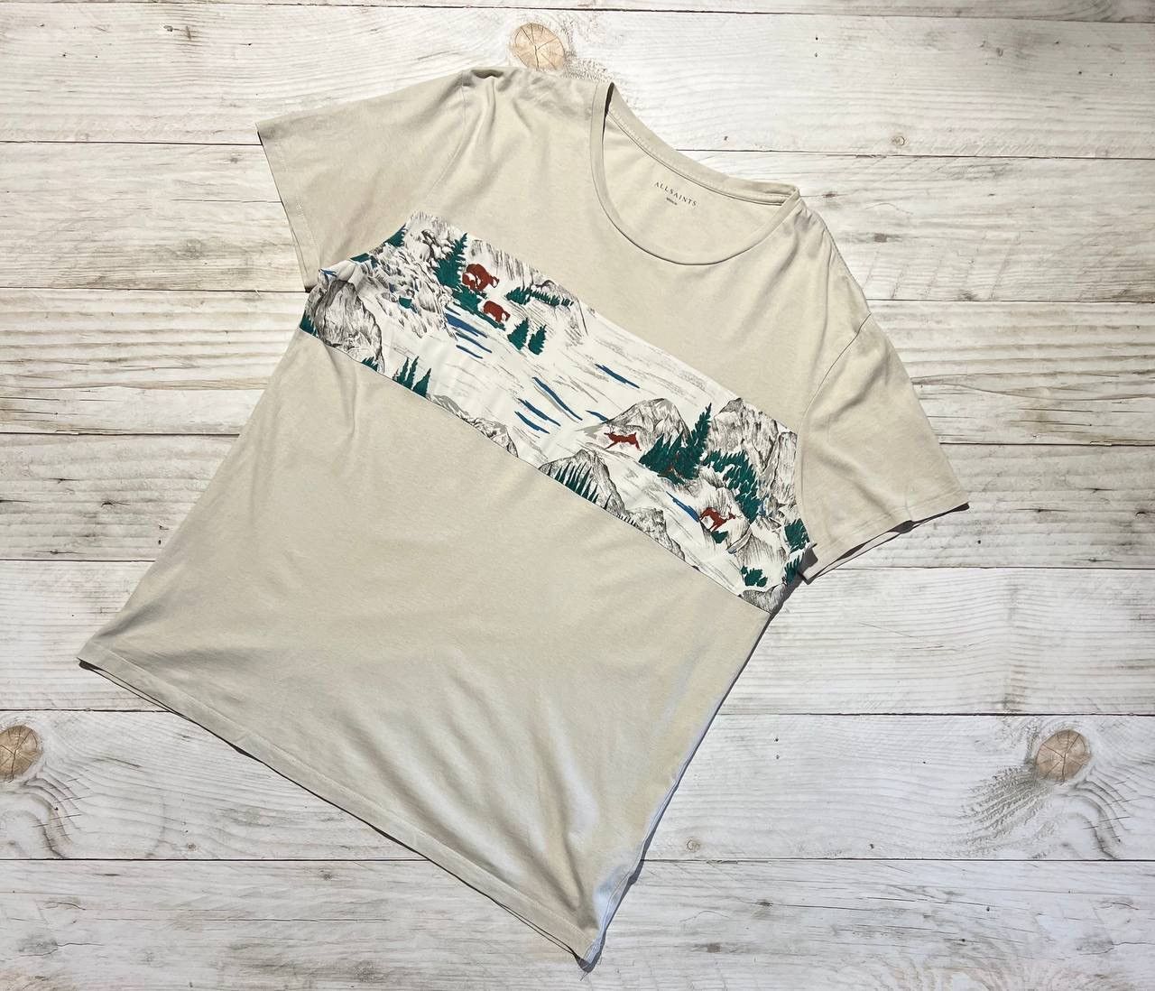 Allsaints Allsaints T-Shirt Canada Twelve Japan Scenery Mountain Size US M / EU 48-50 / 2 - 1 Thumbnail