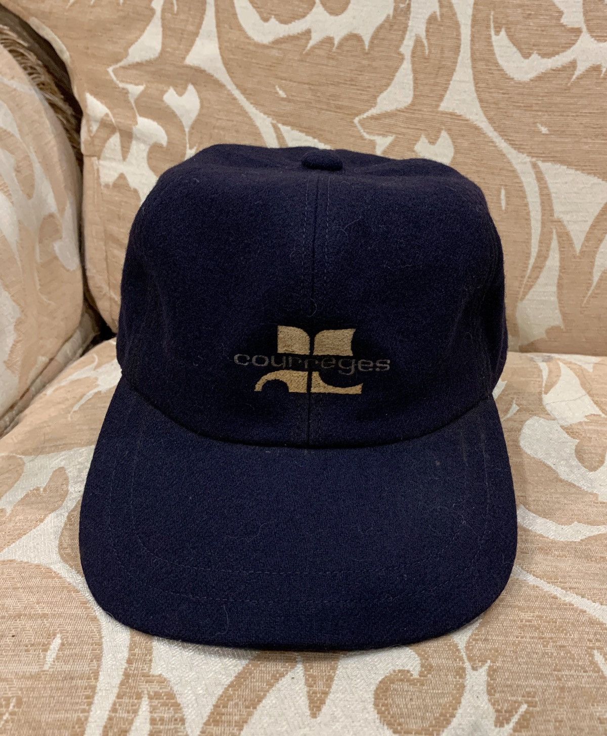 Andre Courreges × Courreges × Designer 90s Courreges Homme Paris embroidery logo cap Size ONE SIZE - 1 Thumbnail