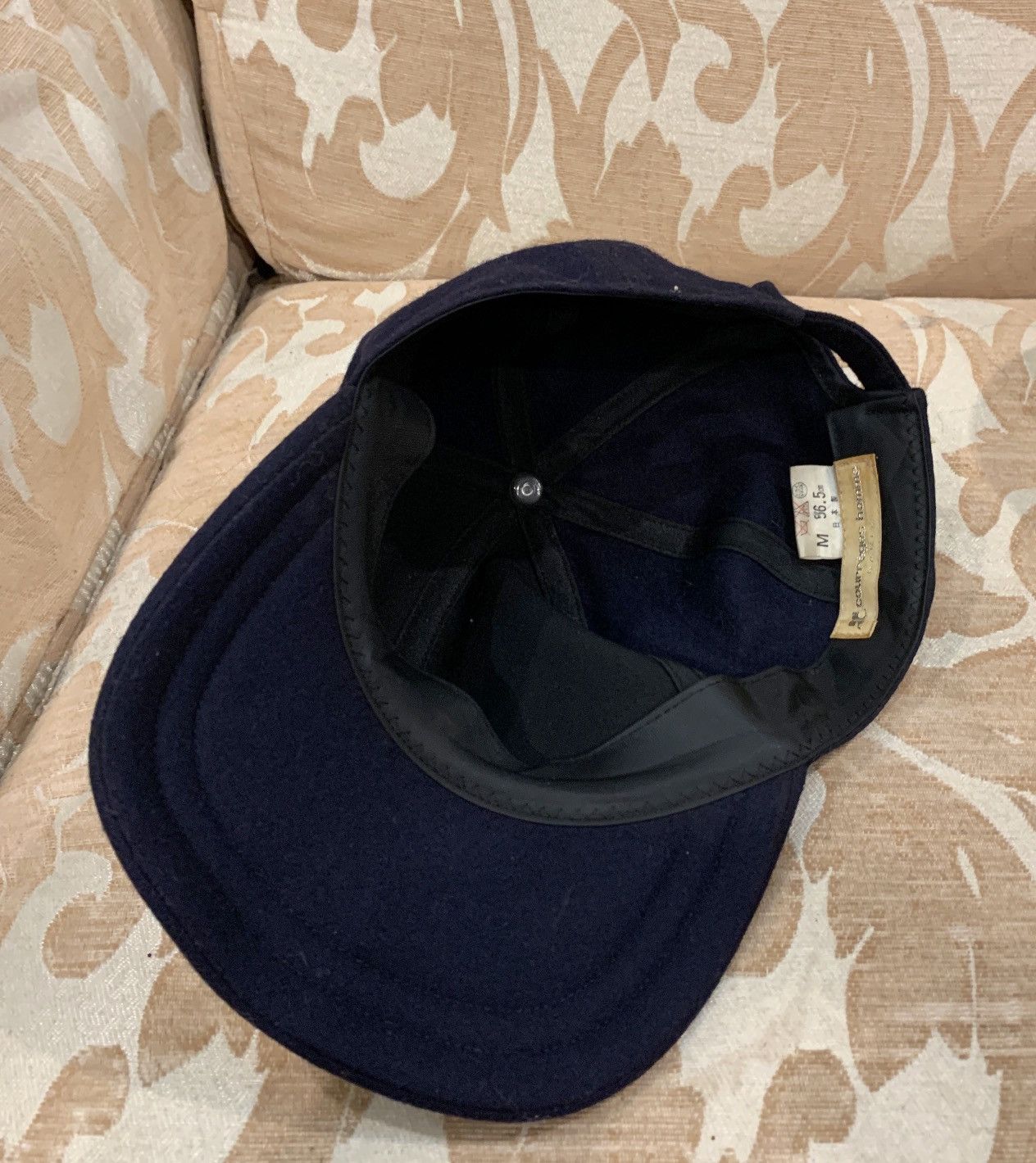 Andre Courreges × Courreges × Designer 90s Courreges Homme Paris embroidery logo cap Size ONE SIZE - 2 Thumbnail