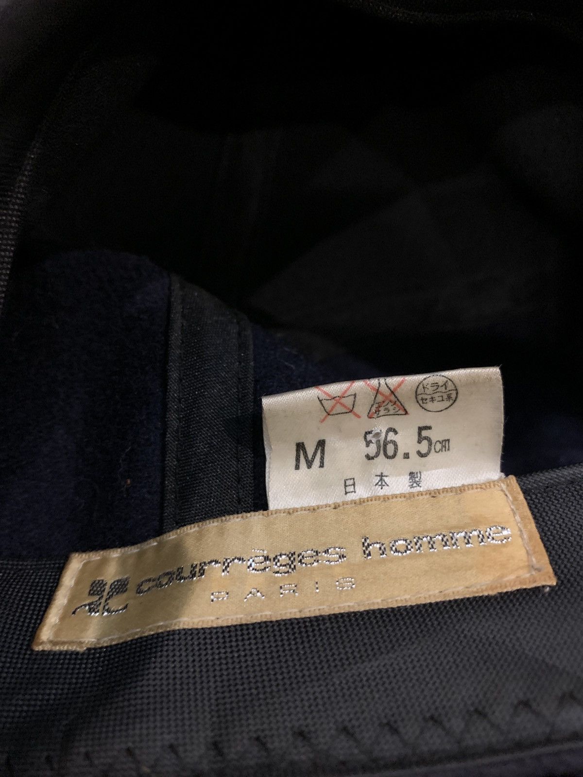 Andre Courreges × Courreges × Designer 90s Courreges Homme Paris embroidery logo cap Size ONE SIZE - 3 Thumbnail