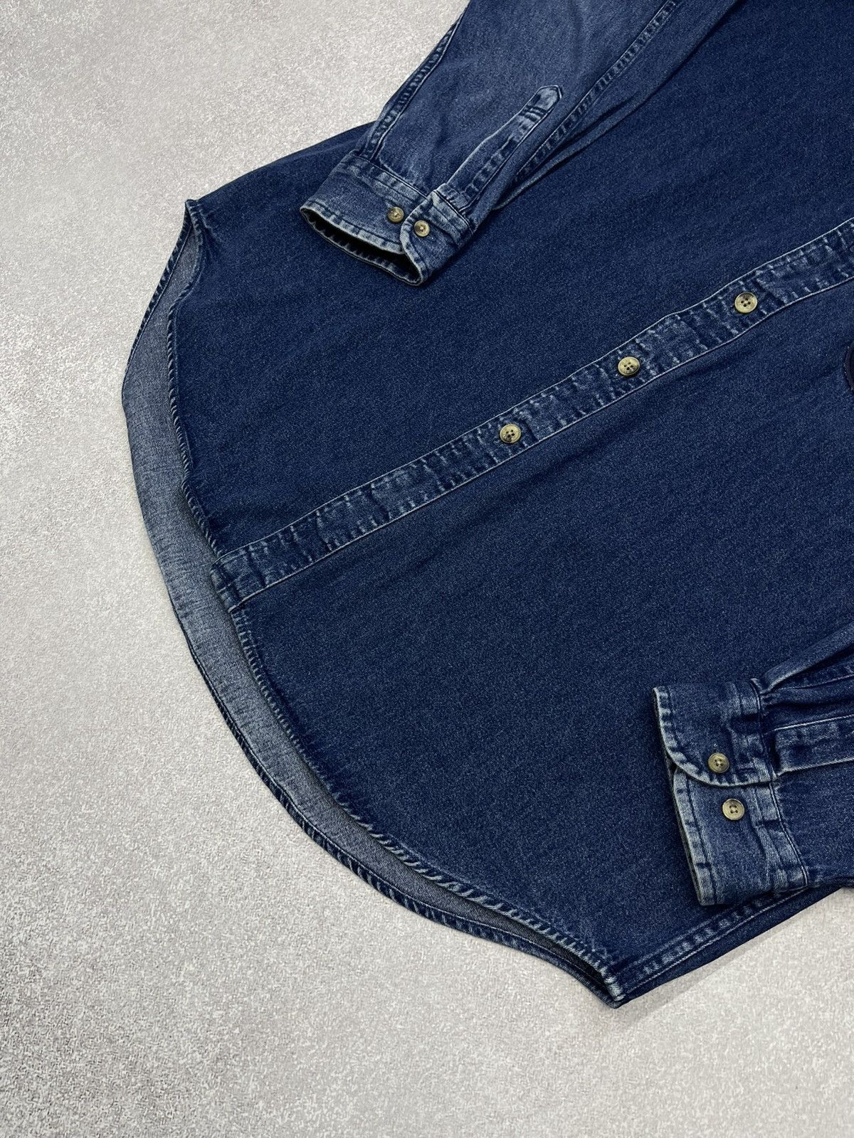 Tommy Hilfiger × Vintage Vintage Jeans Shirt Tommy Hilfiger Big Logo Y2K Size US XL / EU 56 / 4 - 3 Thumbnail