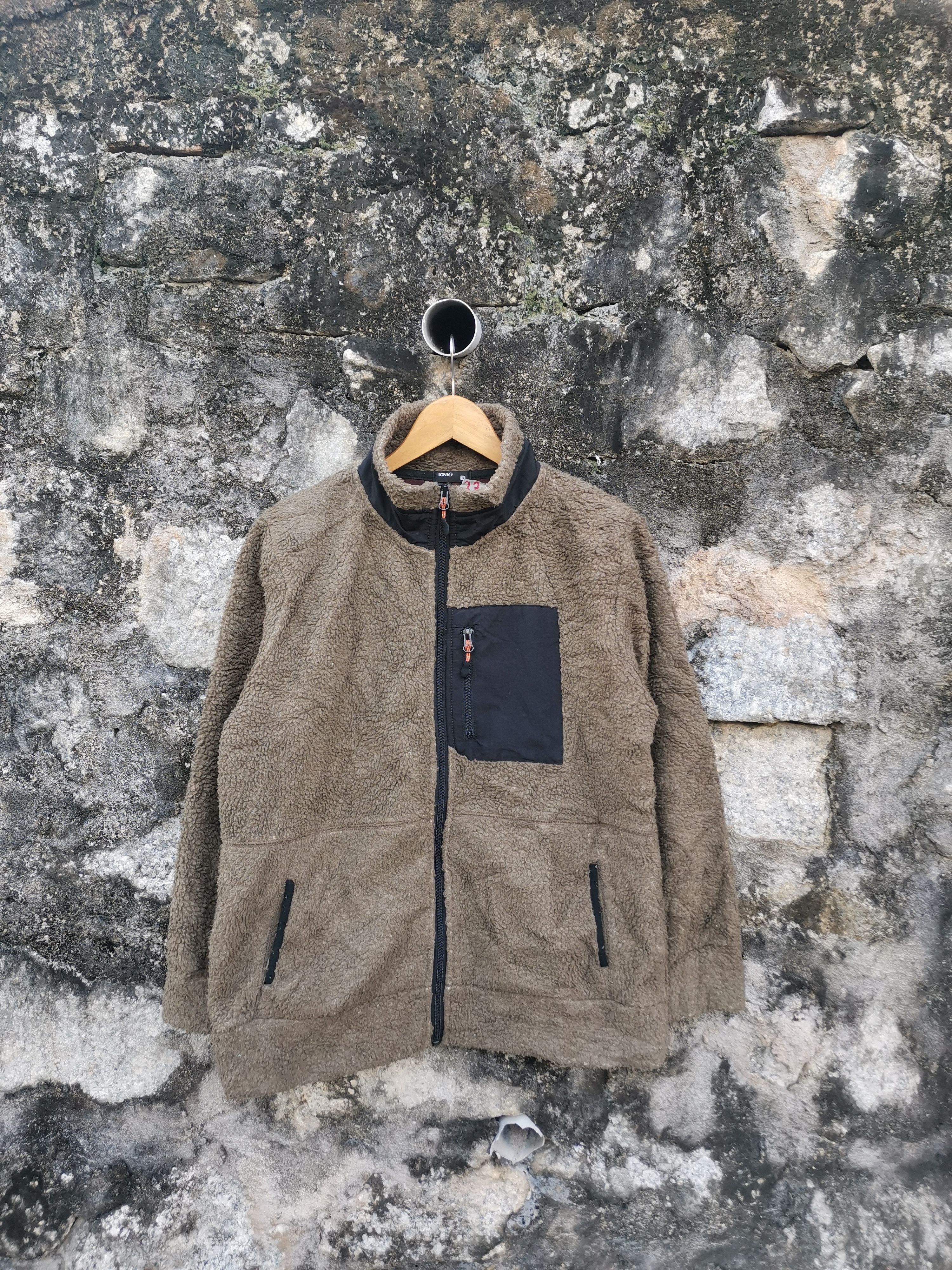 image of Archival Clothing x Vintage Ignio Deep Pile Sherpa Jacket Hype Color in Brown, Men's (Size Small)