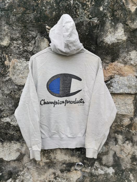 Champion sweater clearance big logo 80