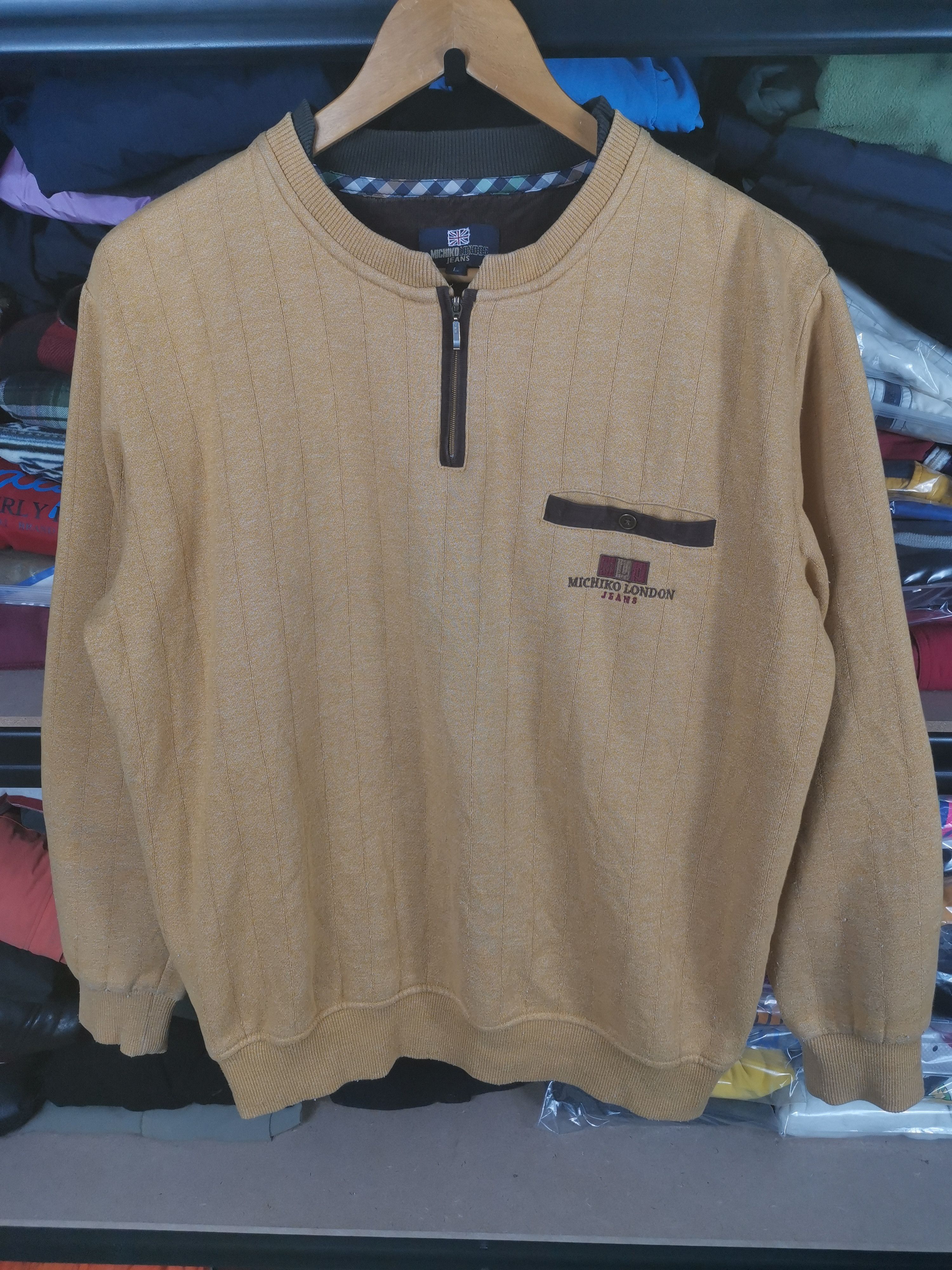 Japanese Brand Vintage 90s Japanese Brand Michiko London Jeans Sweatshirt Size US L / EU 52-54 / 3 - 1 Thumbnail