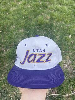 Utah Jazz hat SNAPBACK Vintage 90's RaRe w/ tags Stockton Malone deadstock  Last1