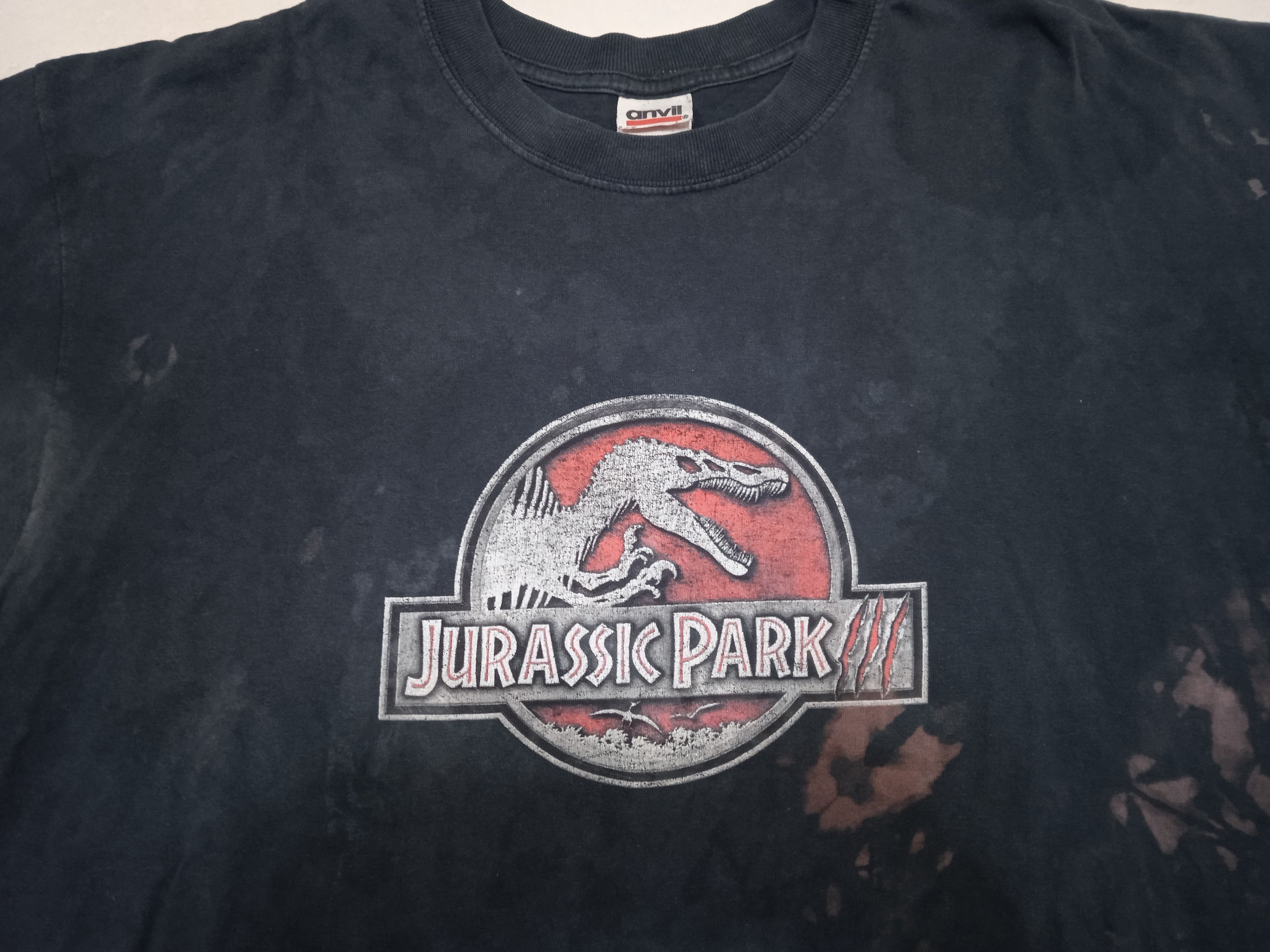 Vintage Vintage Jurassic Park Movie T-Shirt Thrashed Size US XL / EU 56 / 4 - 5 Thumbnail