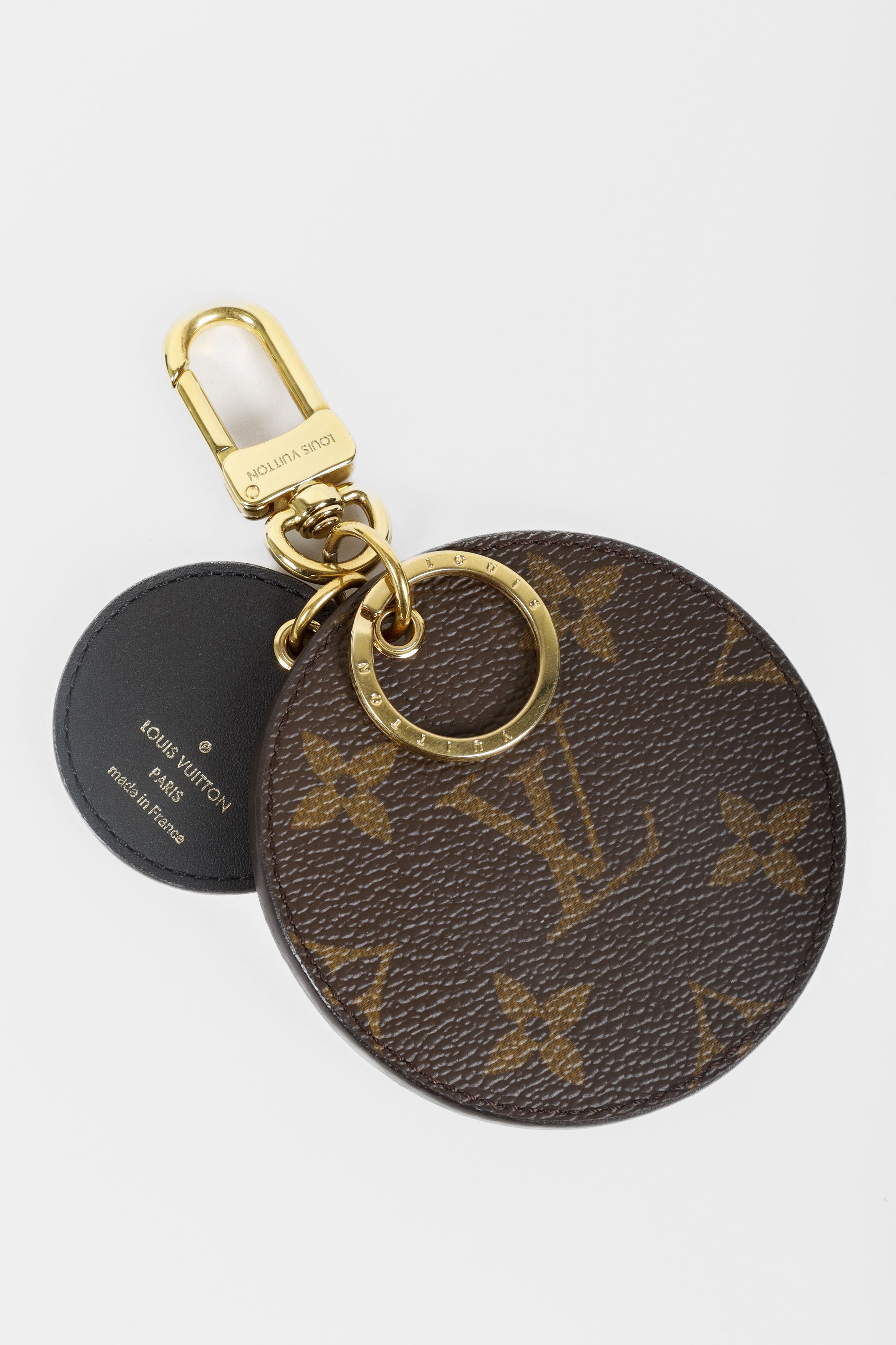 LOUIS VUITTON Monogram Reverse Key Holder Bag Charm 1261795