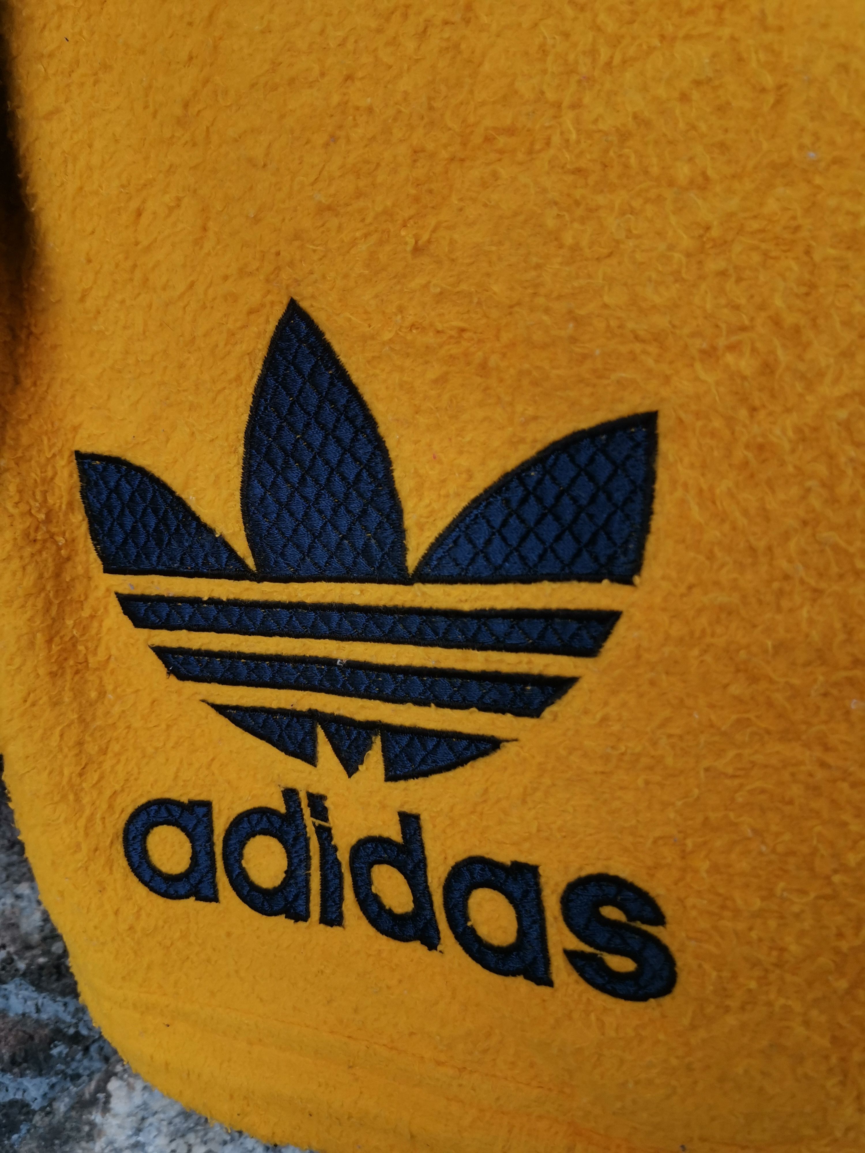 Adidas Vintage 90s Adidas Trefoil Fleece Sherpa Sweater Jacket Size US L / EU 52-54 / 3 - 5 Thumbnail